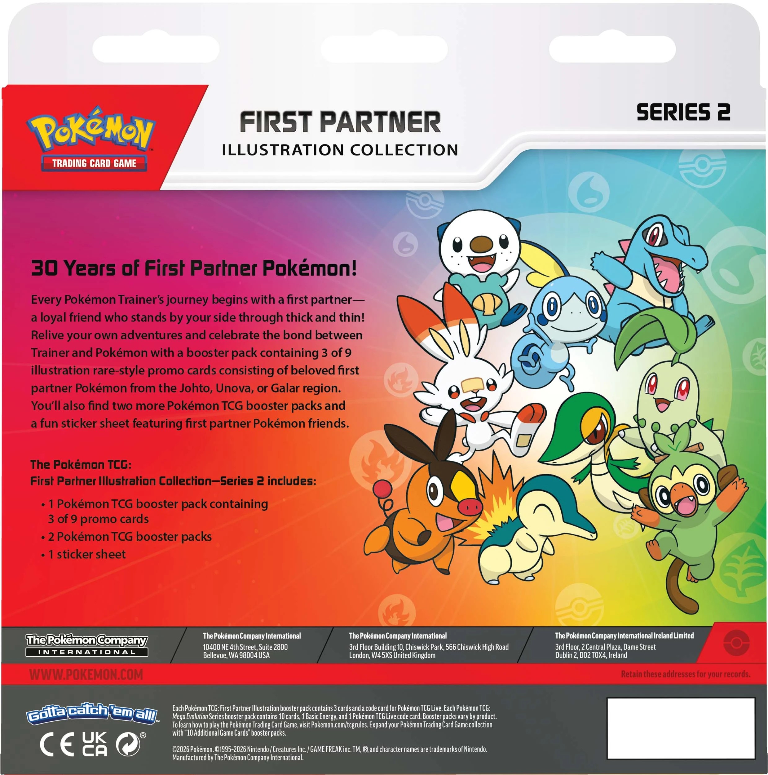 3 Pokemon Trading Card Game: First Partner Illustration Collection Series 2, 3 of 4