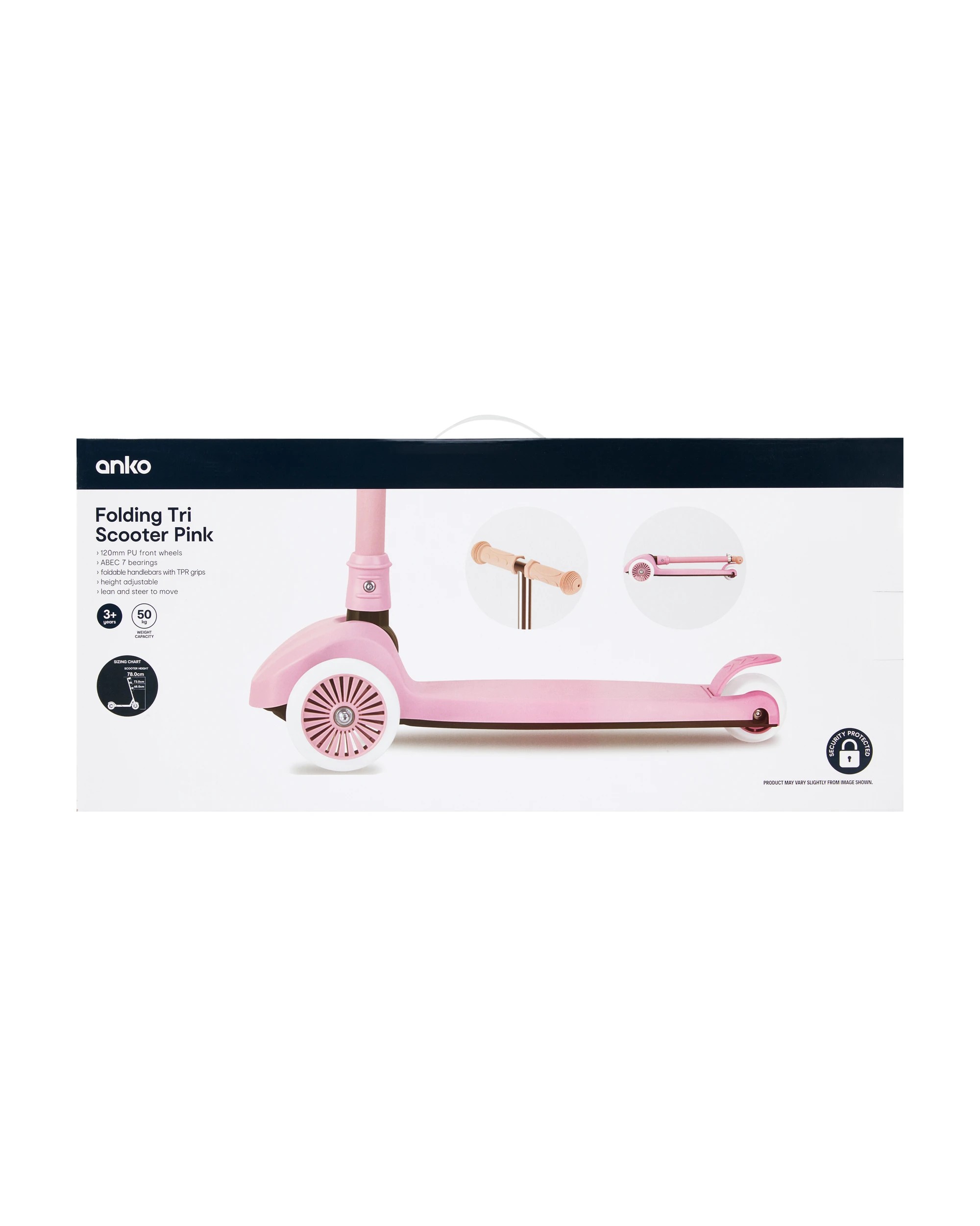 8 Folding Tri Scooter - Pink, 8 of 8
