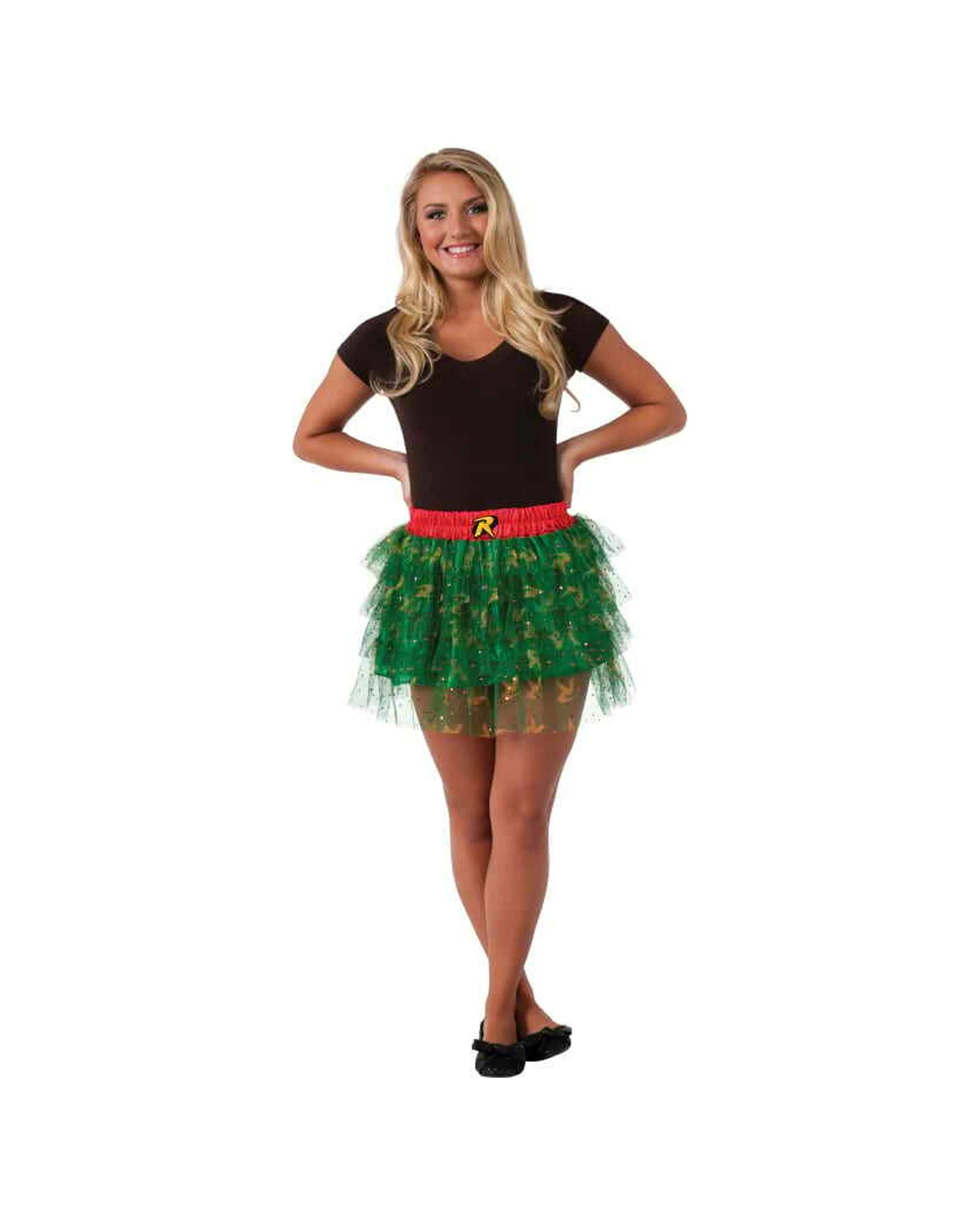 1 Dc Comics Robin Skirt With Sequins Teen Size Standard - Multi, 1 of 2