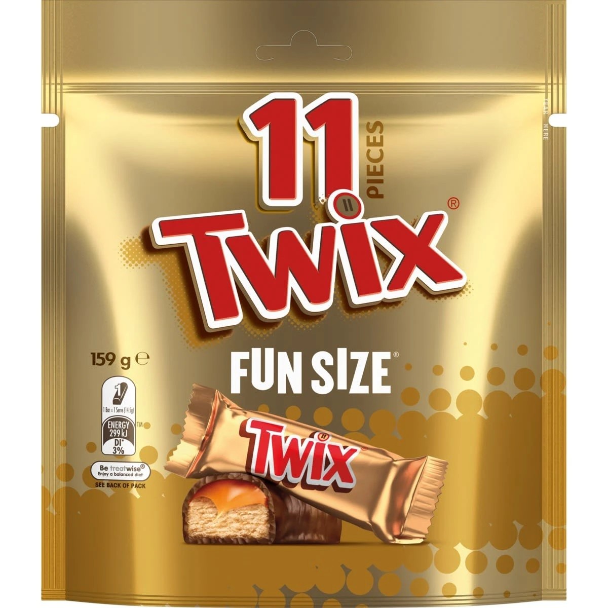 1 11 Piece Twix Fun Size Share Pack 159g, 1 of 5