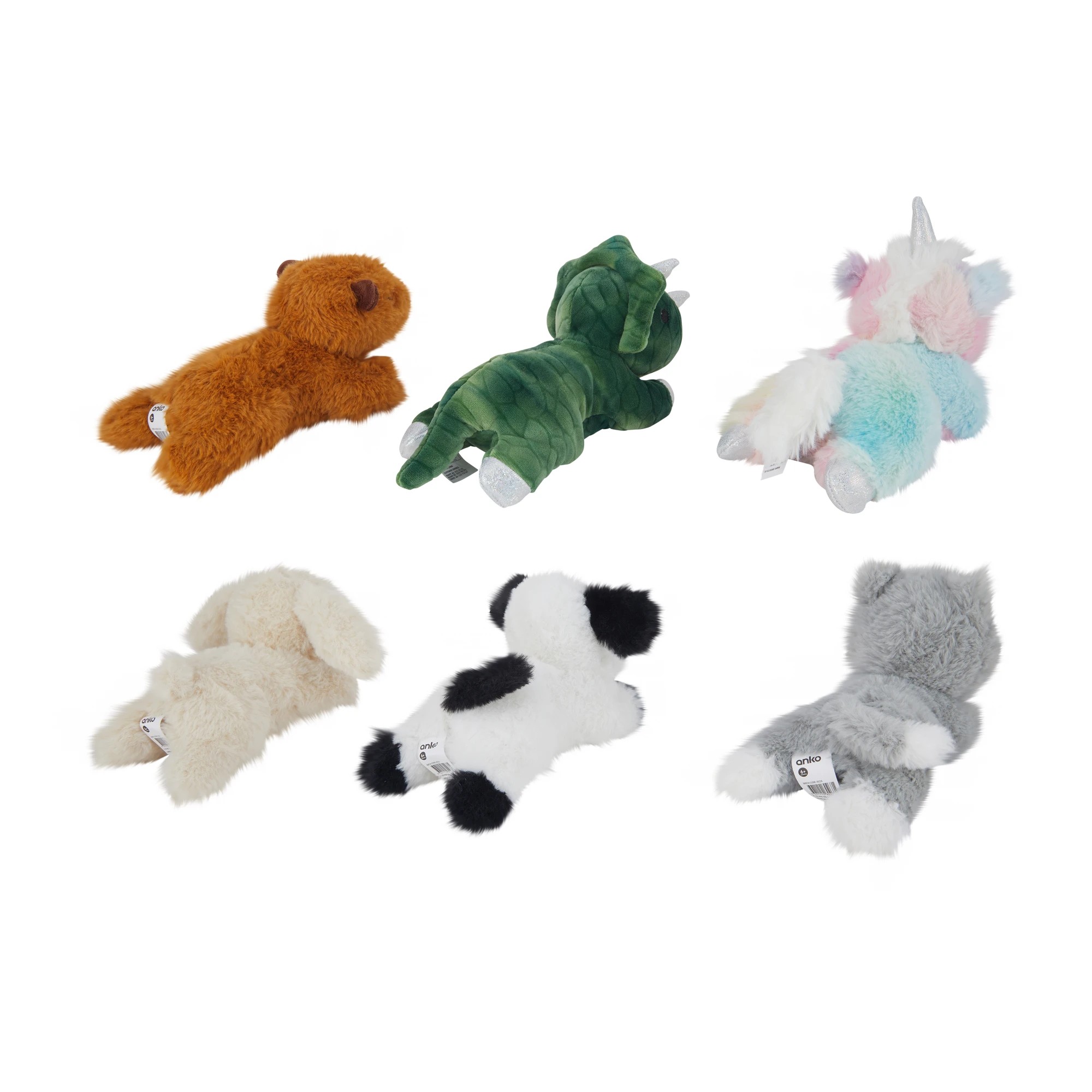 4 Laying Beanie Animal Toy - Assorted, 4 of 5