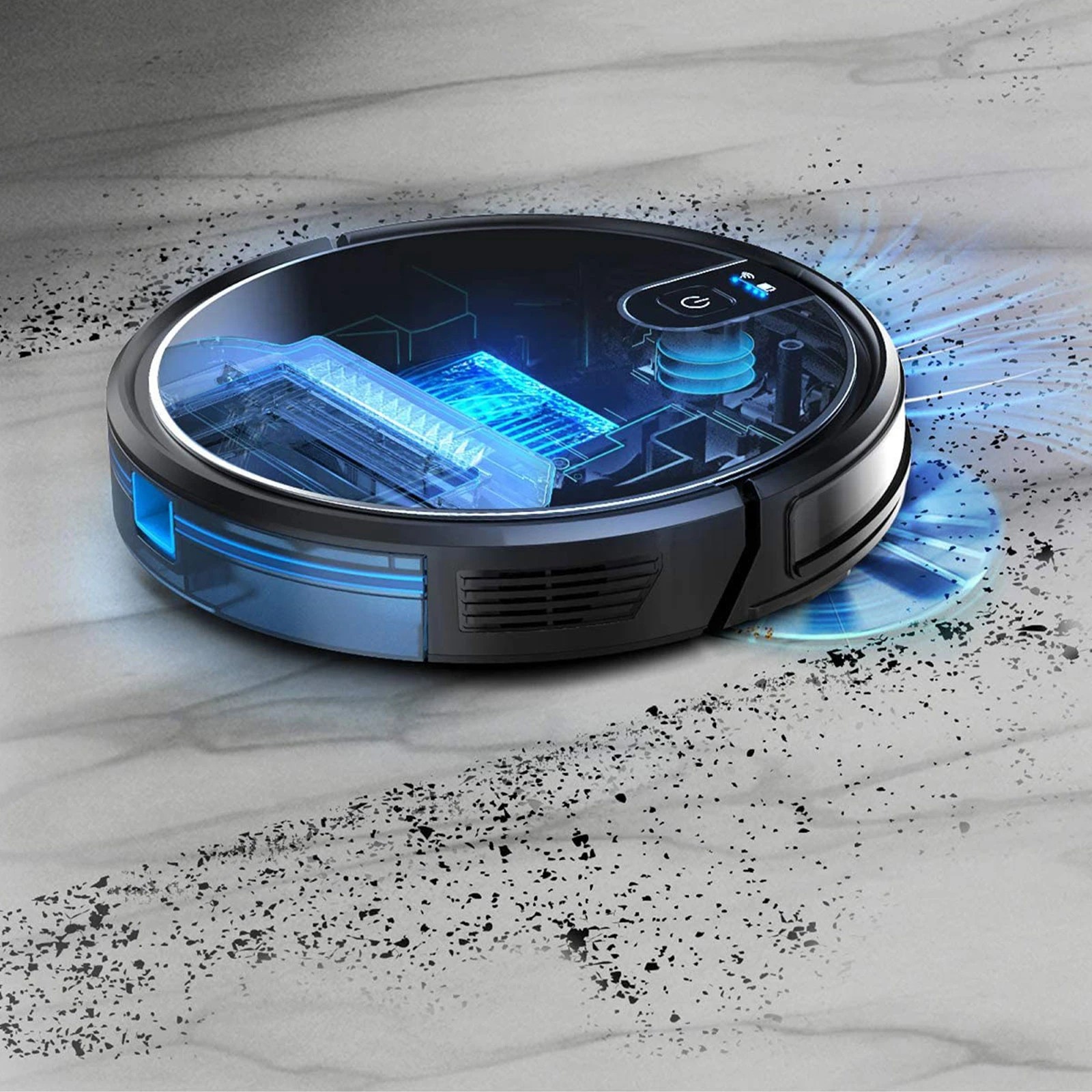 2 MyGenie XSonic Wifi Pro Robotic Vacuum Cleaner Carpet Wet Dry Mopping - Black, 2 of 10
