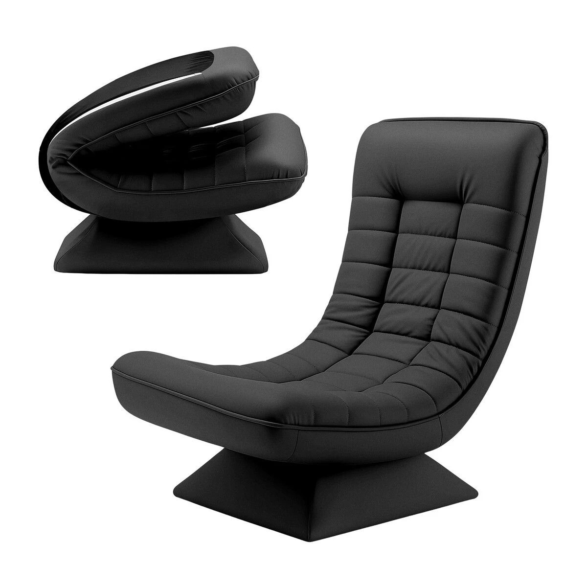 1 LUXSUITE Floor Sofa Bed Chair Couch Recliner Lounge Foldable, 1 of 2