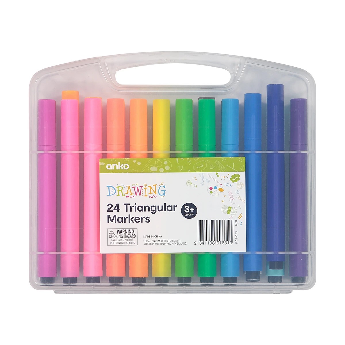 1 24 Pack Triangular Markers, 1 of 4