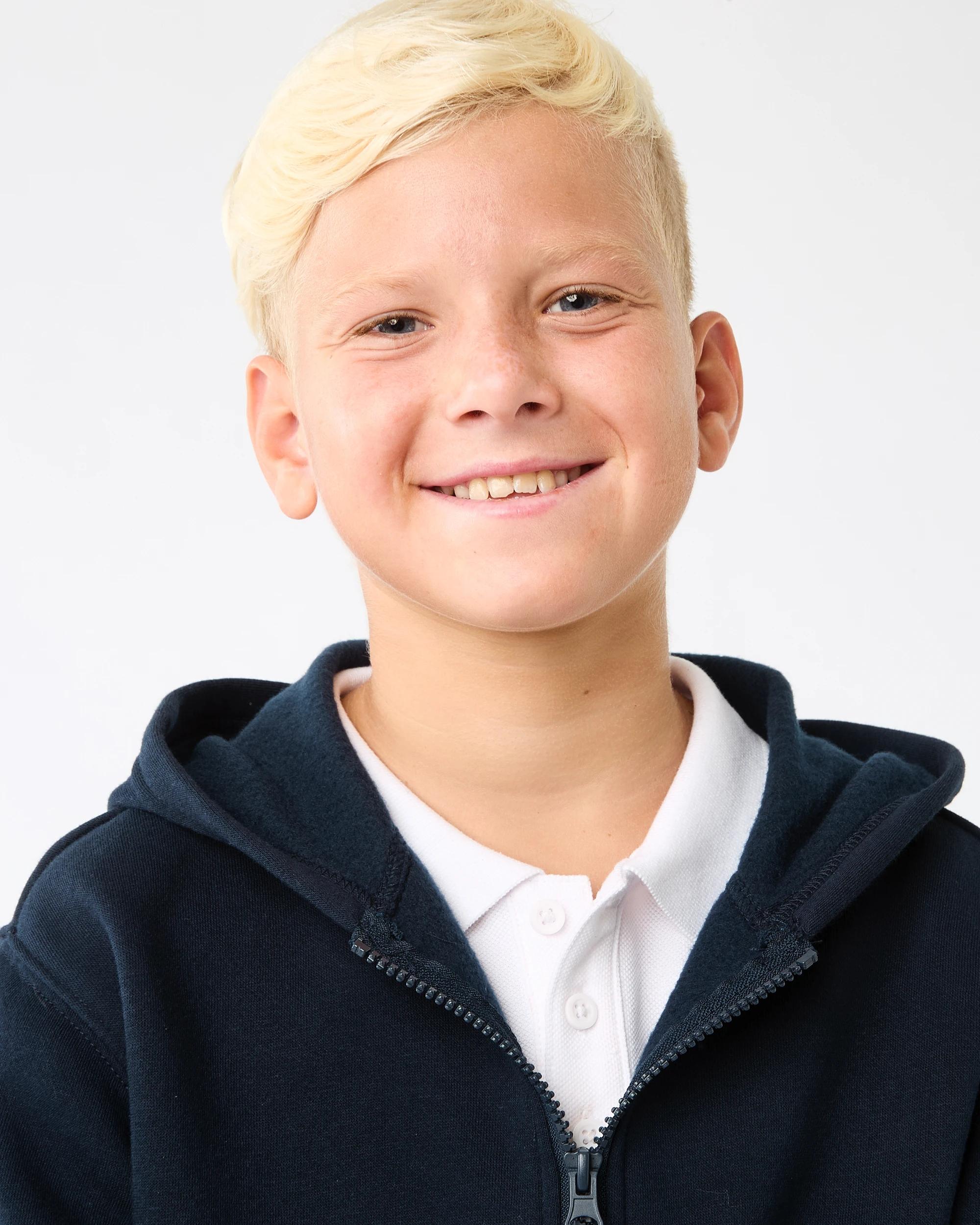 3 Zip Through Hoodie Nvy Sphire, 3 of 7