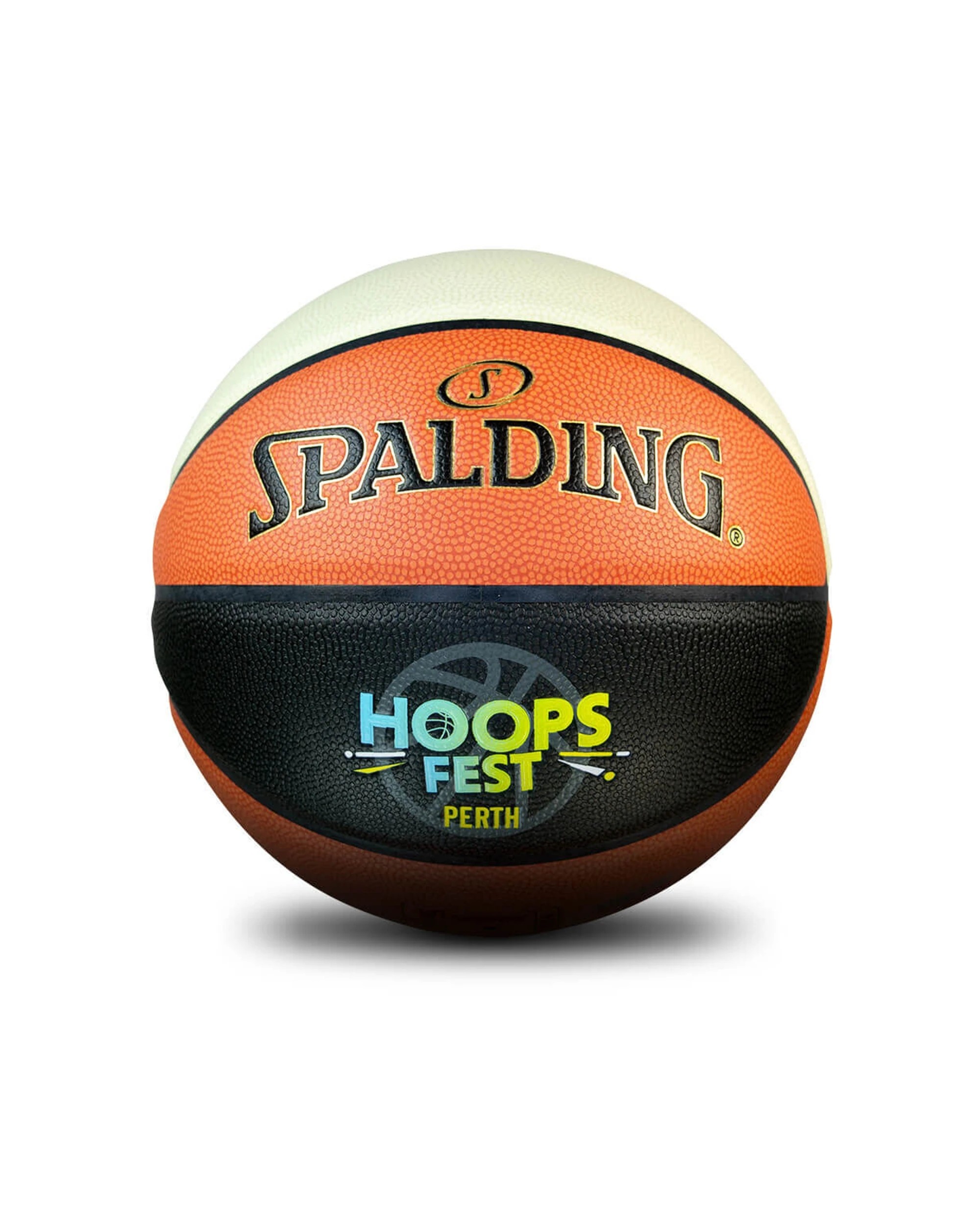 1 Spalding Hoops Fest Official Game Indoor Basketball Size 6 Composite Leather - Multi, 1 of 4