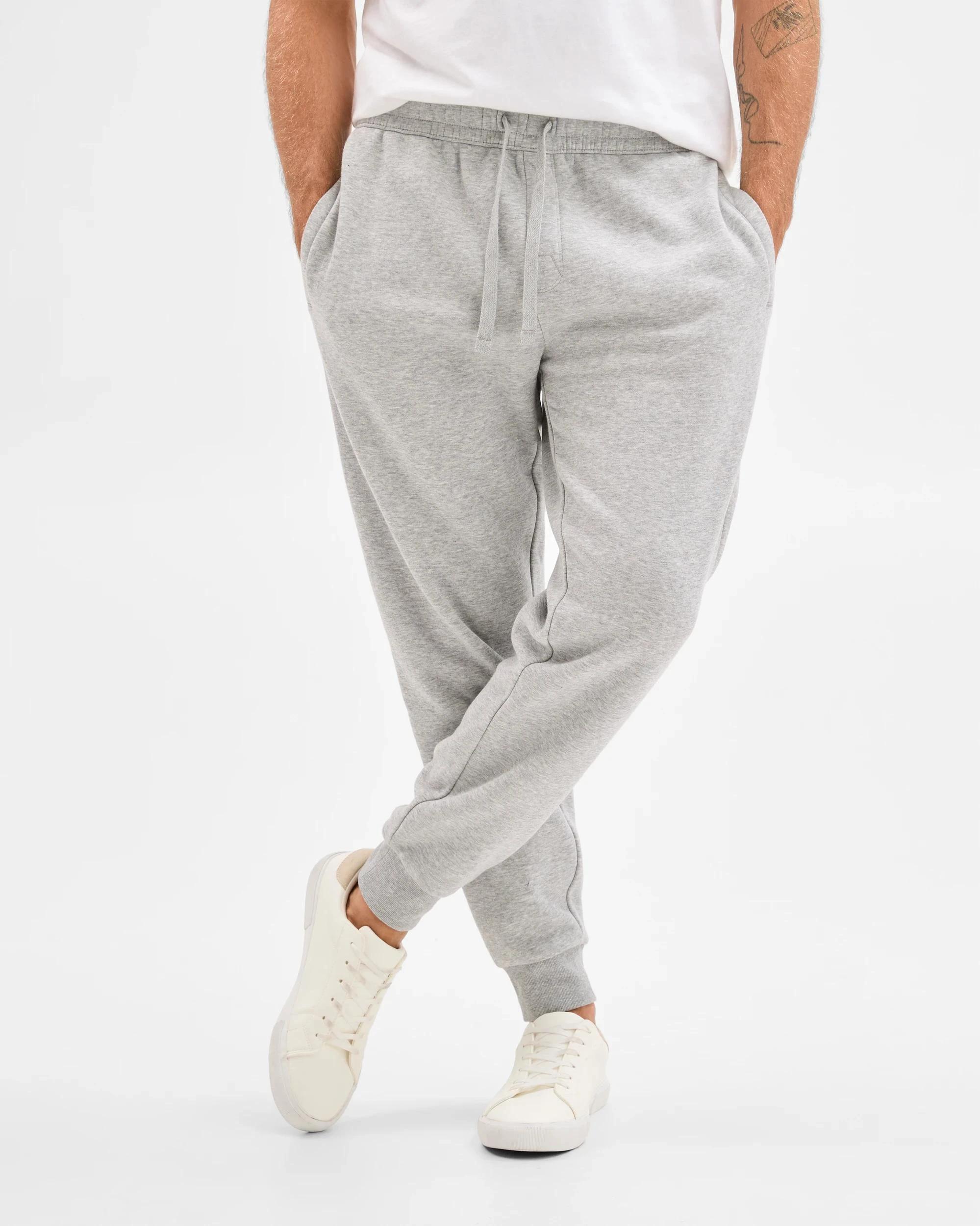 2 Target Australian Cotton Blend Cuffed Trackpants GREY MARLE, 2 of 5