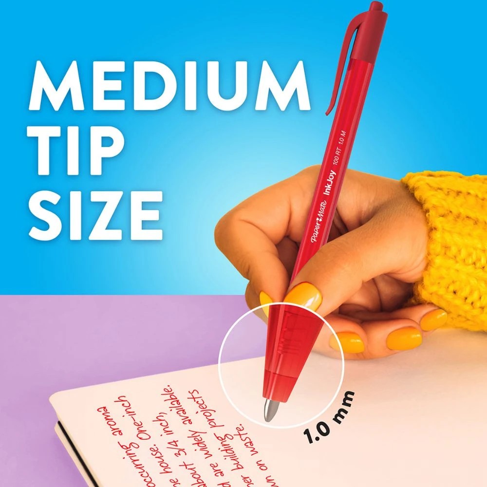6 Papermate InkJoy 100RT Ballpoint Pen Fashion 8 Pack, 6 of 7