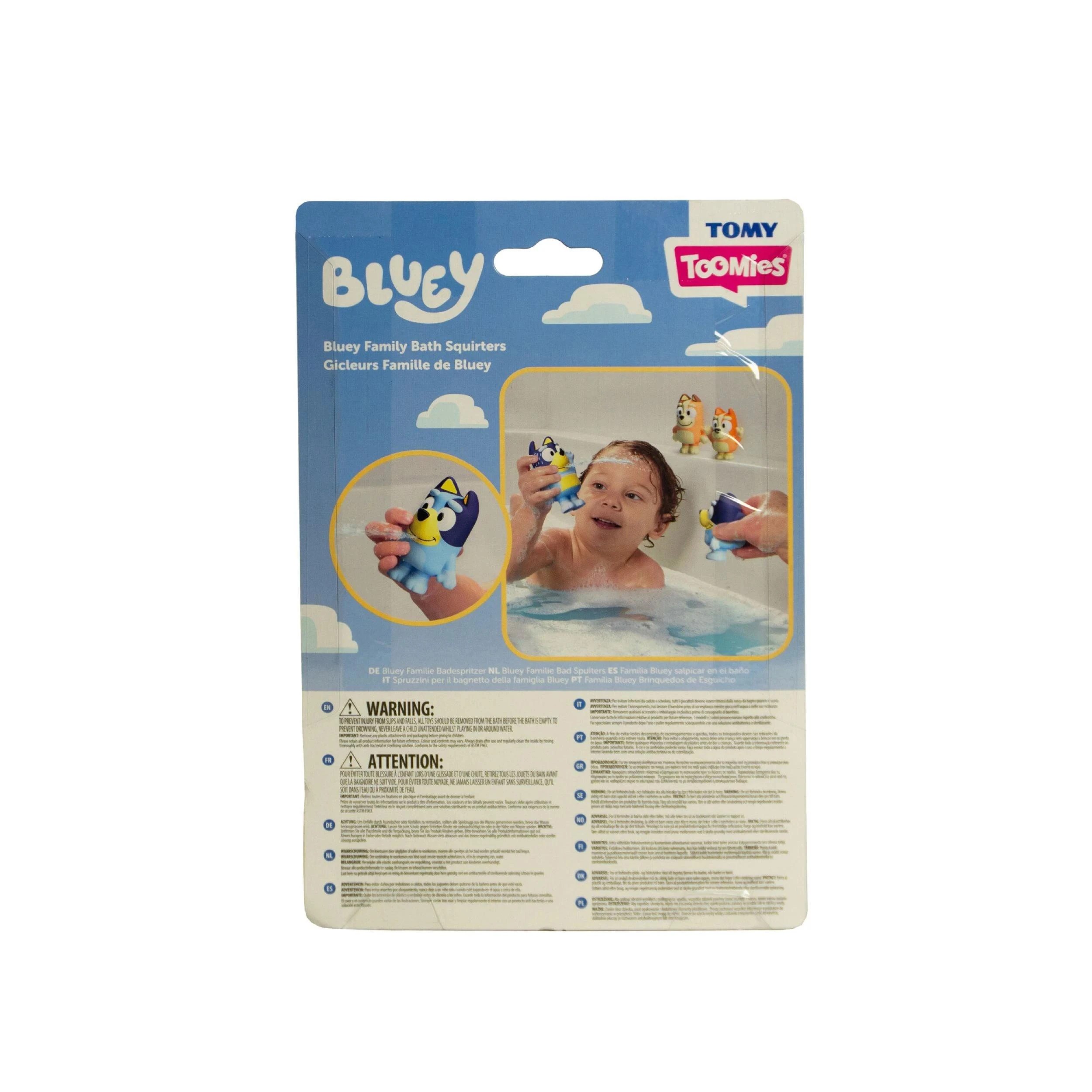 6 Bluey Squirter 4-Pack Bath Toy - Multi, 6 of 6