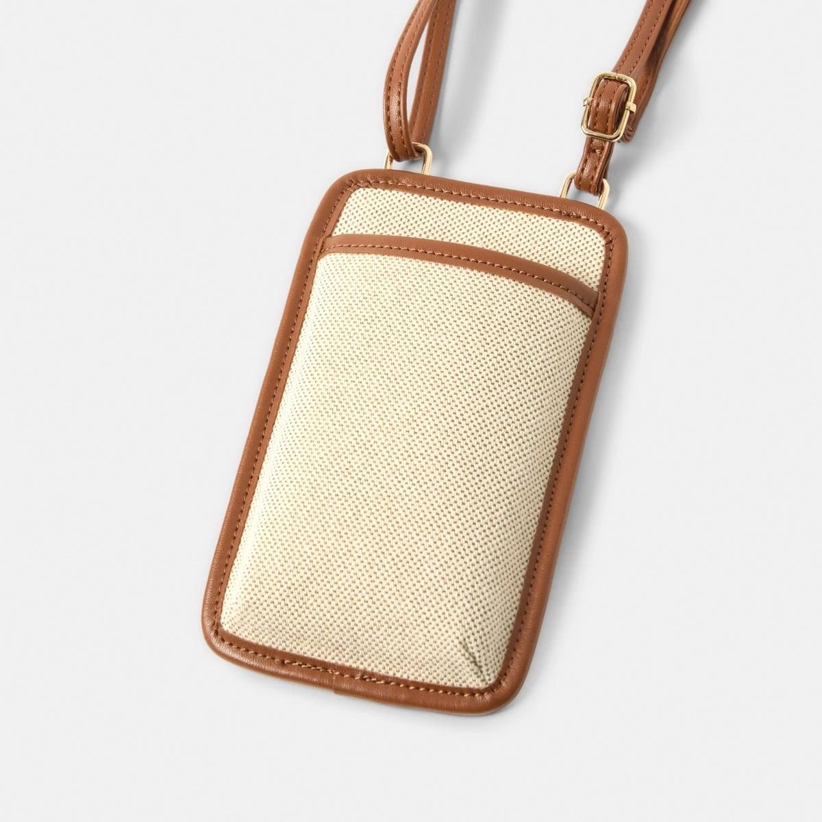 4 Contrast Phone Purse Natural, 4 of 8