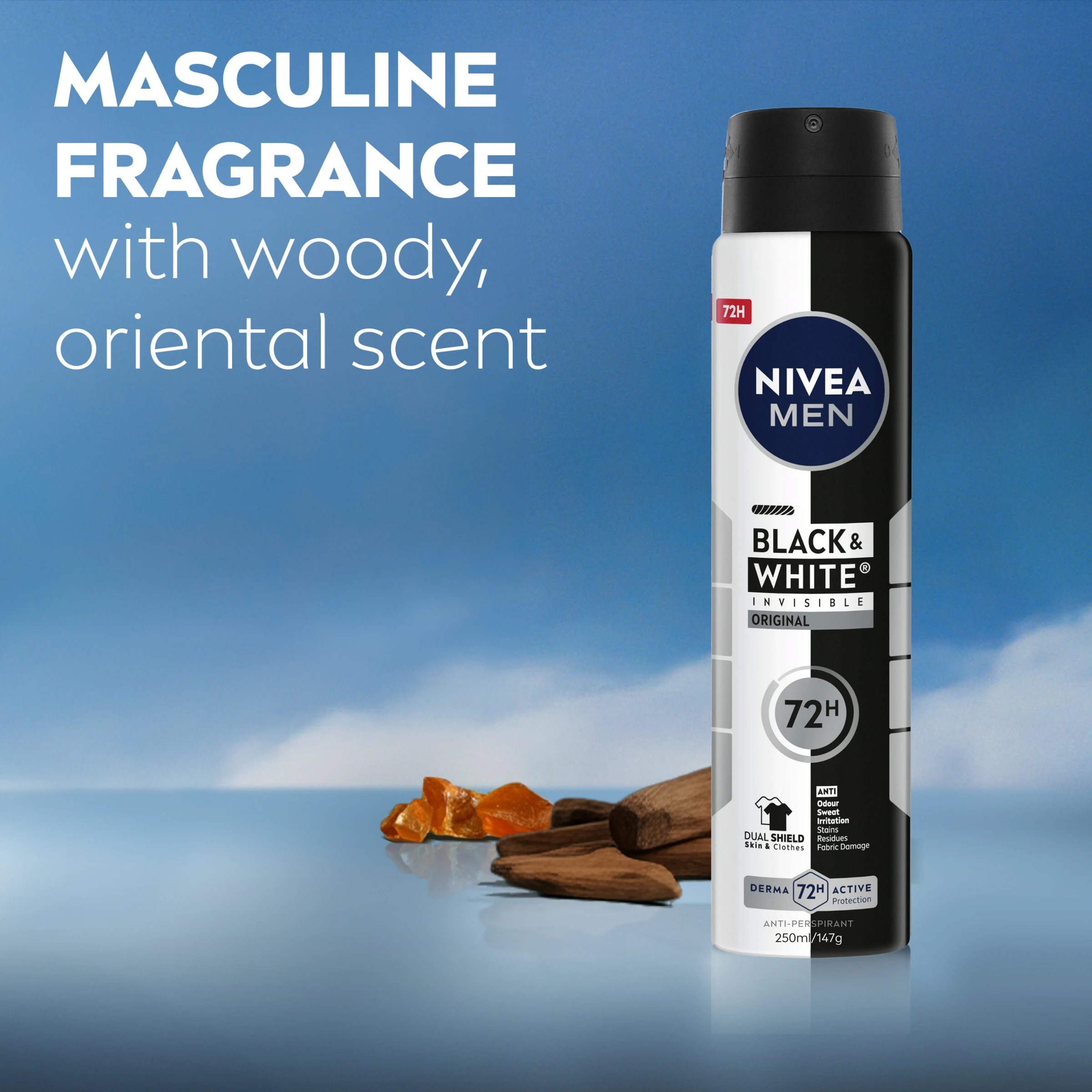 8 Nivea Men Black & White Invisible Original Anti-Perspirant Aerosol Deodorant 250ml, 8 of 8