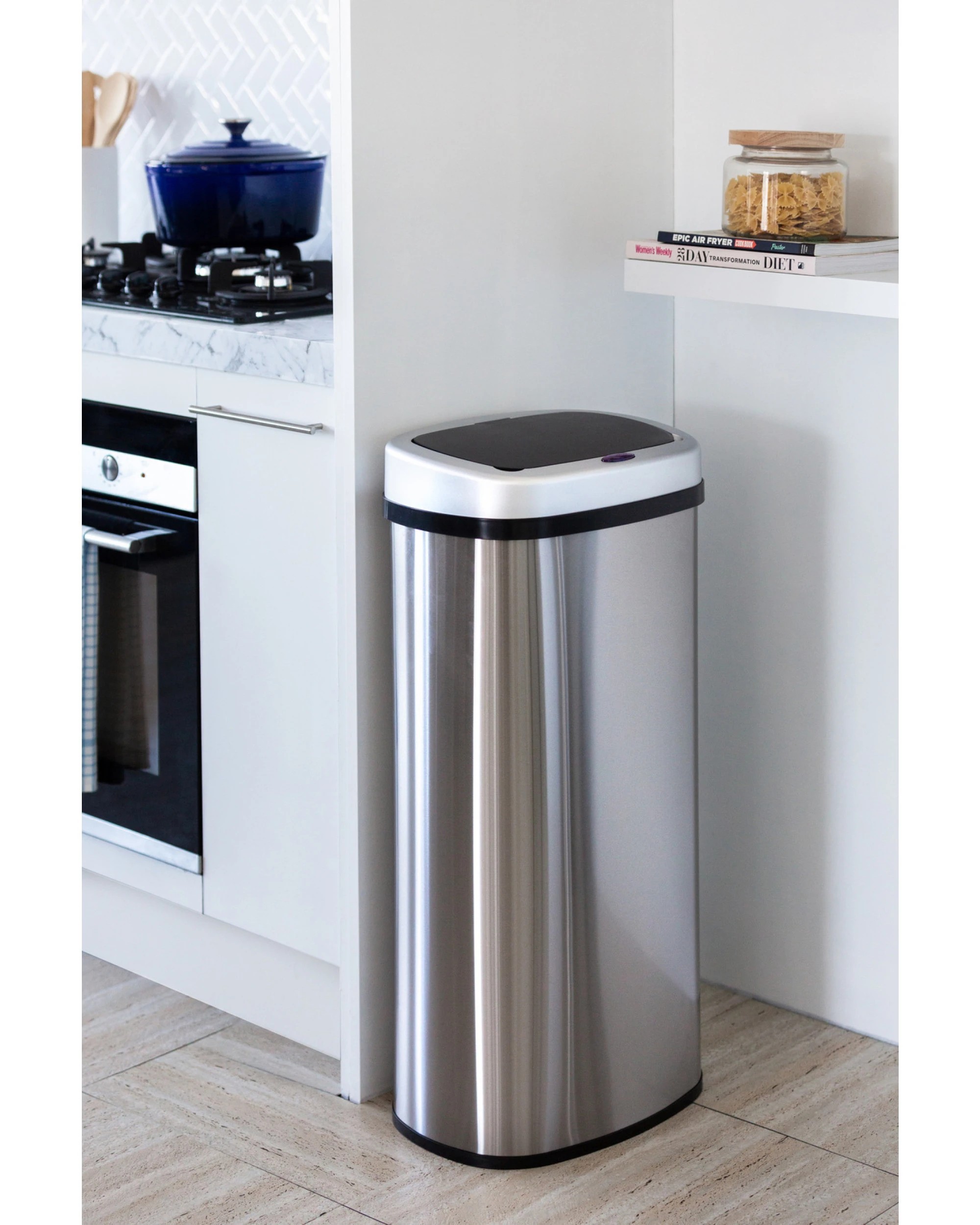 4 Lenoxx 70L Stainless Steel Motion Sensor Rubbish Bin, 4 of 6
