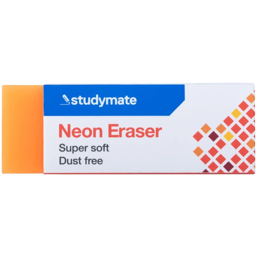 2 Studymate Neon Eraser Orange, 2 of 4