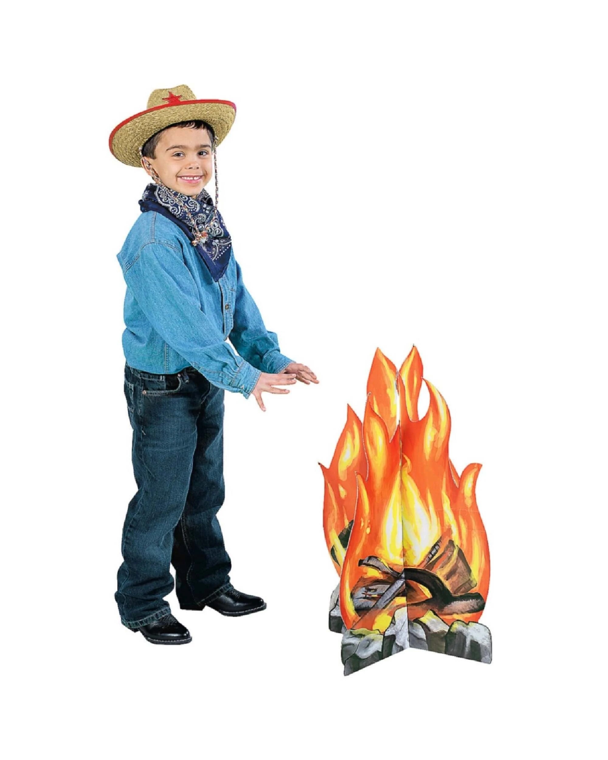 1 Fun Express Campfire Stand Up Photo Prop - Multi, 1 of 1