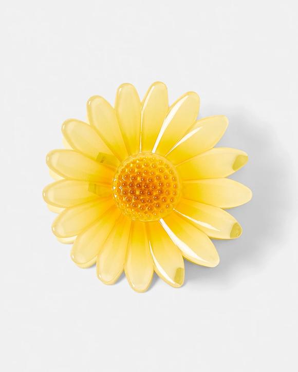 Yellow Daisy Claw Hair Clip
