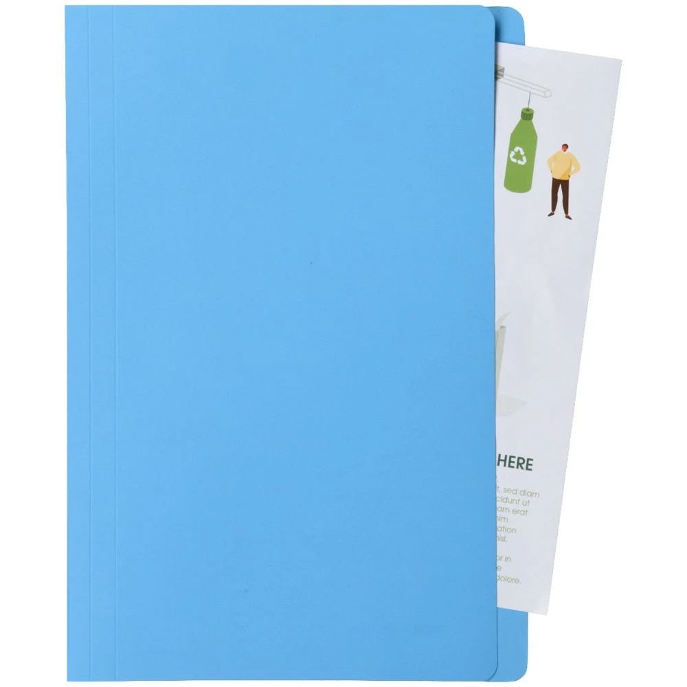 3 J.Burrows Manila Folder Foolscap Blue, 3 of 3