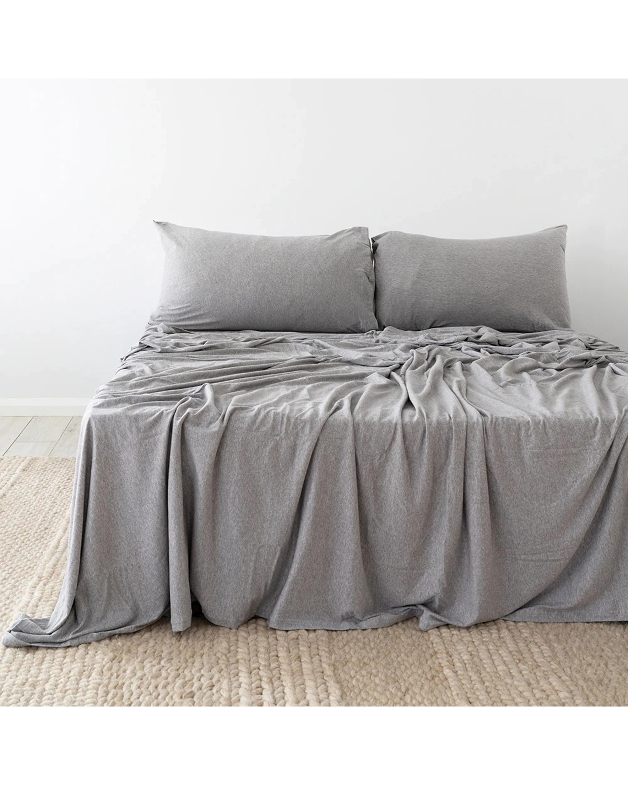 1 Bambury BedT Organica Sheet Set Certified Organic Cotton - Queen Bed - Grey, 1 of 3