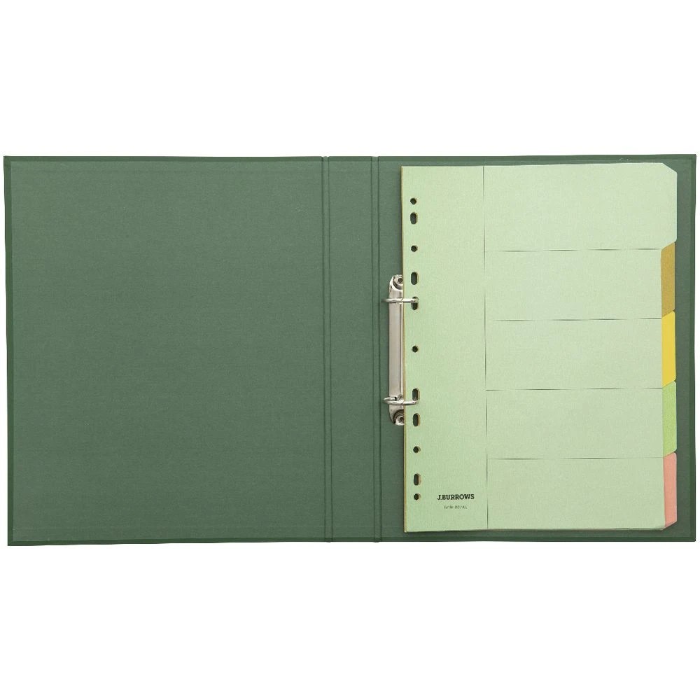 4 J.Burrows Binder A4 2 D-Ring 25mm Matte Green, 4 of 5