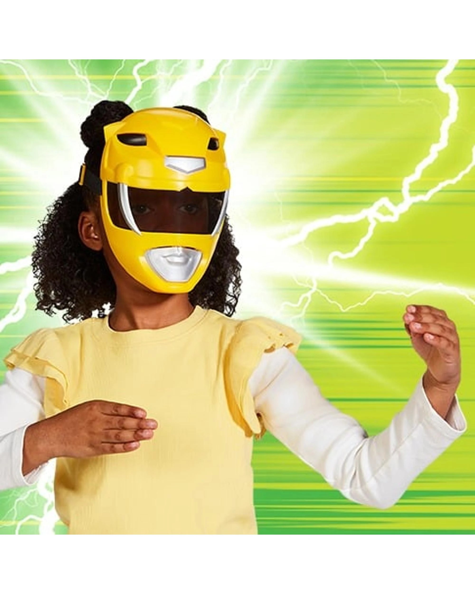 6 Mighty Morphin Power Rangers Re-Ignition Yellow Ranger Mask, 6 of 6