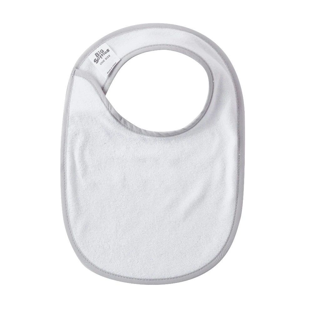 3 Big Softies 5 Pack Bibs, Grey, 3 of 3