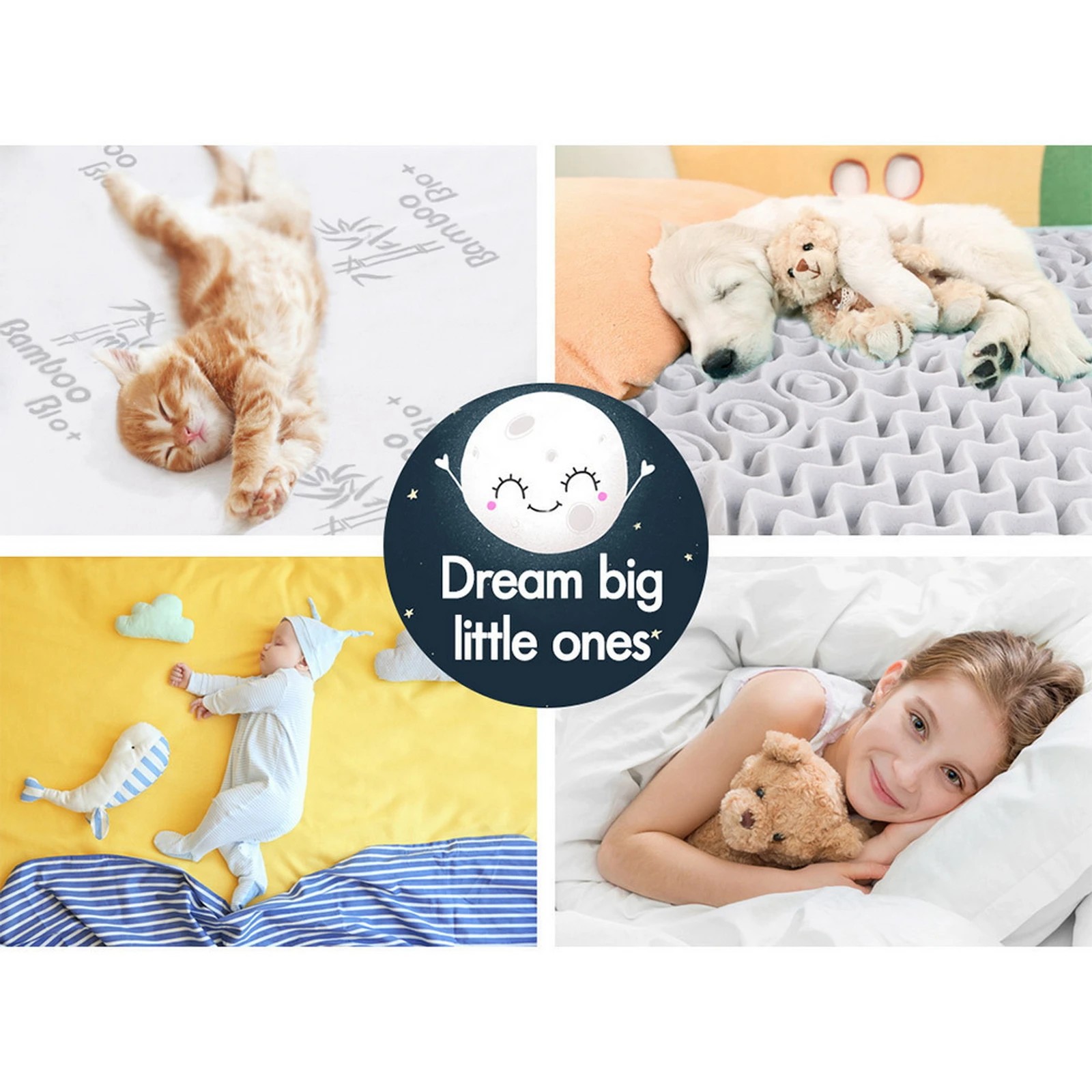 5 Starry Eucalypt 8cm Memory Foam Mattress Topper 7-Zone Graphite - Queen Bed, 5 of 10