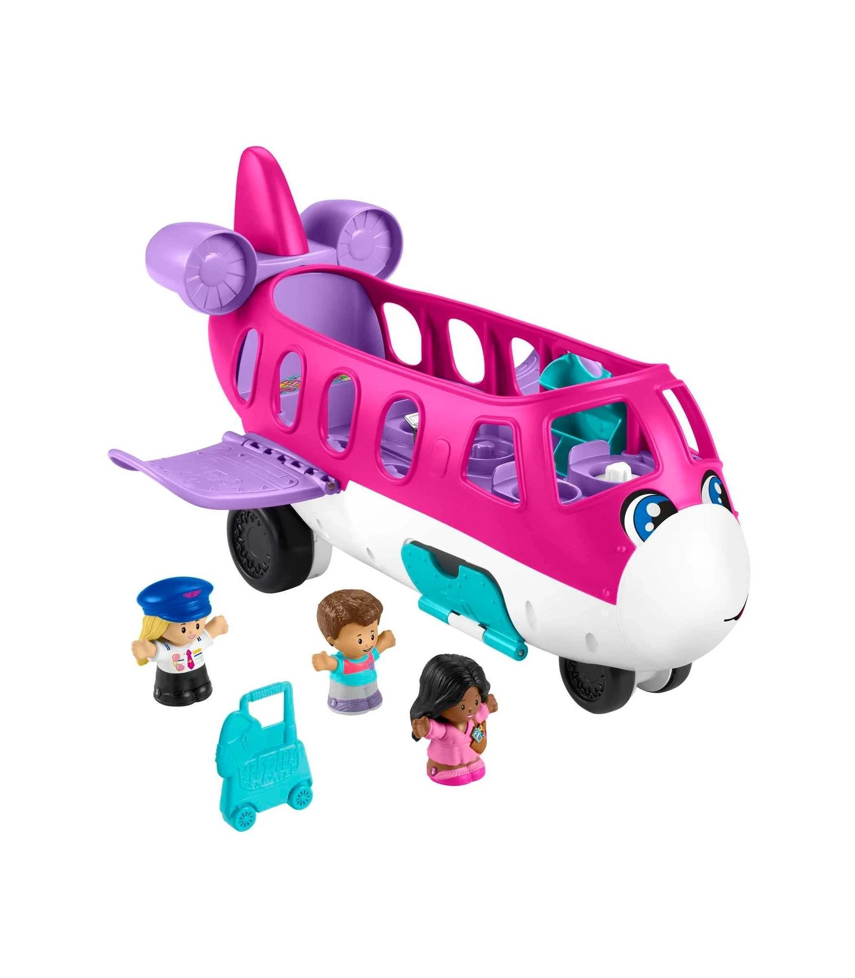 2 Barbie Little People Dream Plane - Pink, 2 of 7