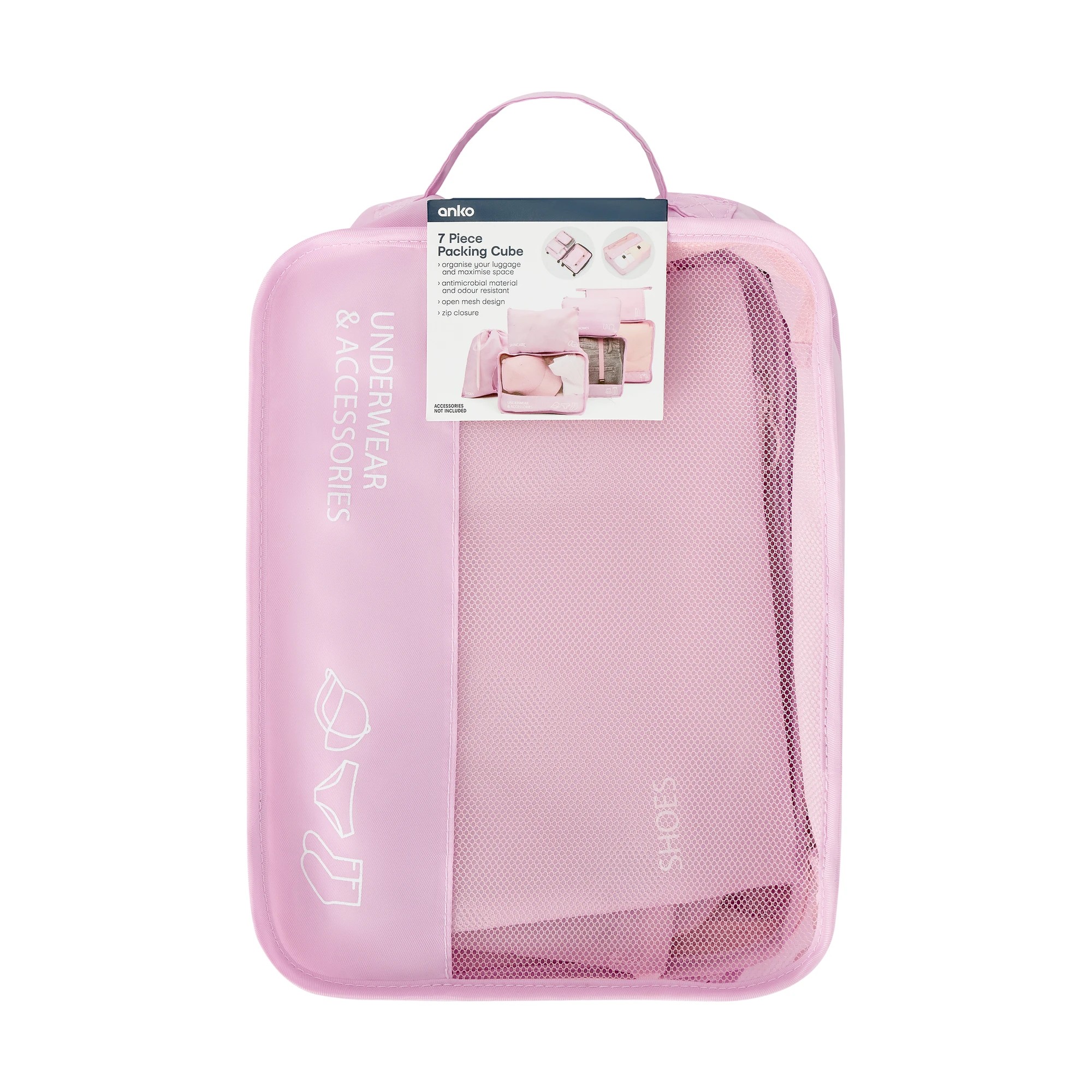 10 7 Piece Packing Cube - Pink, 10 of 10