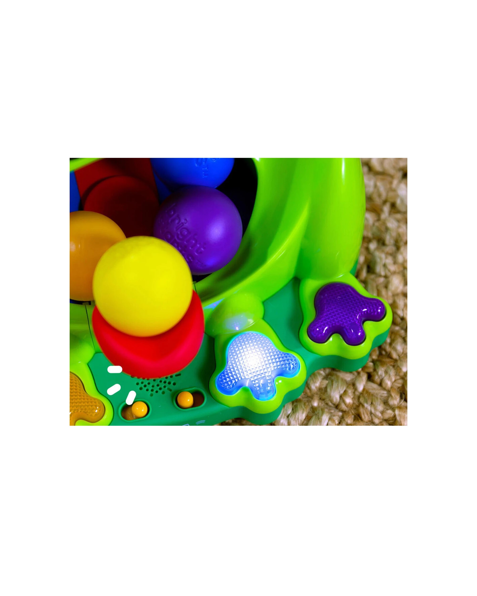 4 Bright Starts Poppin Ball Frog Baby Activity Toy Lights And Sounds 6 Months - Green, 4 of 6