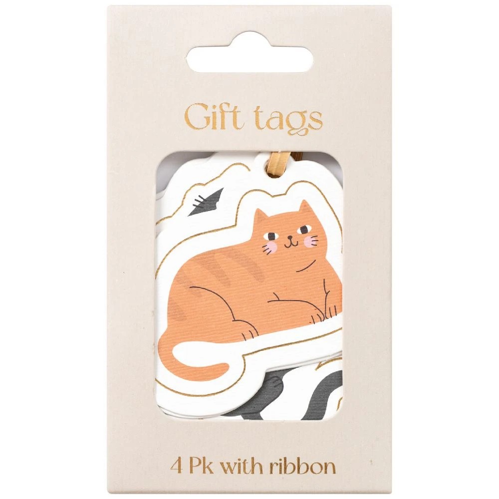 1 Otto Gift Tags Cats 4 Pack, 1 of 2