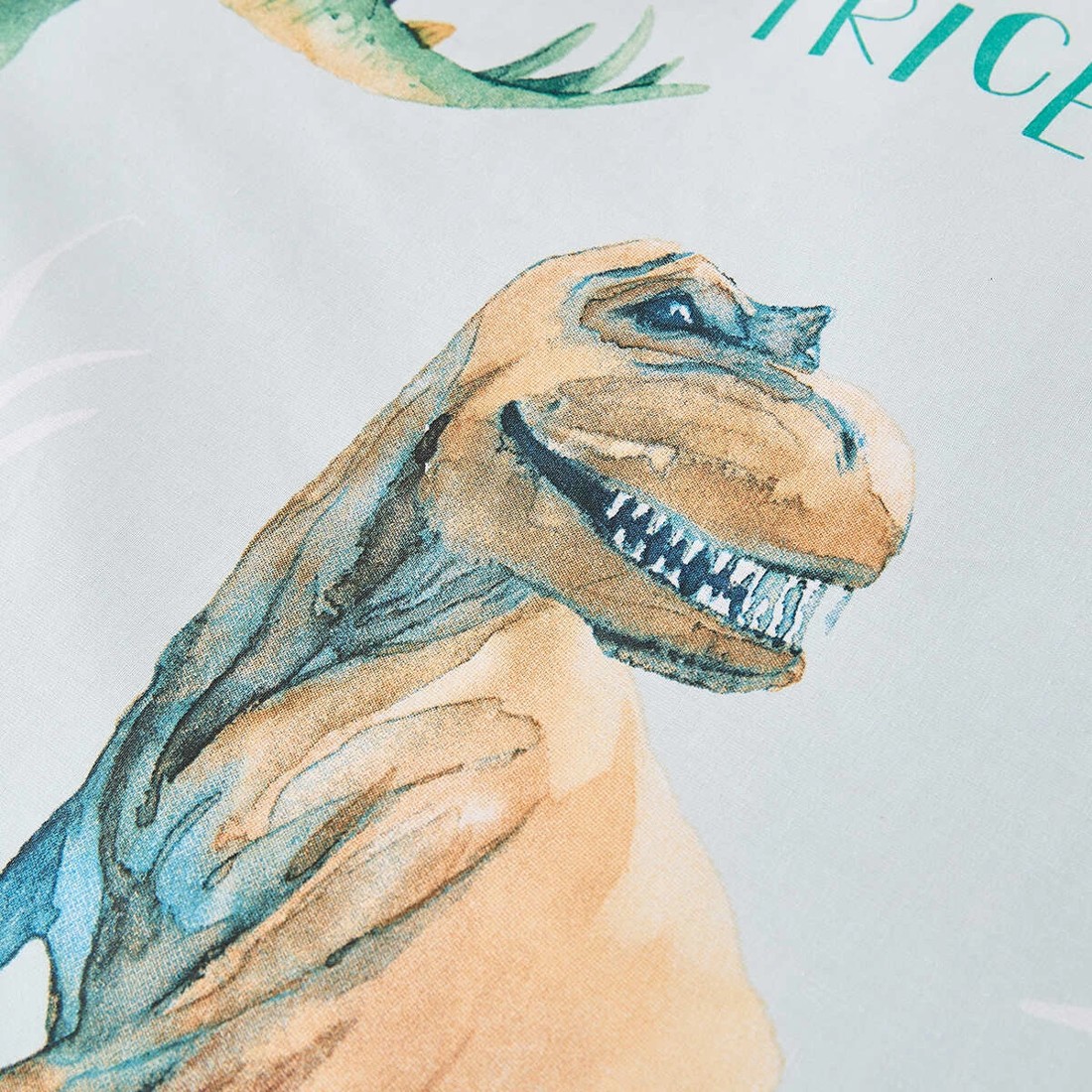 7 Dinosaur Cotton Rich Reversible Quilt Cover Set - Single Bed, 7 of 7