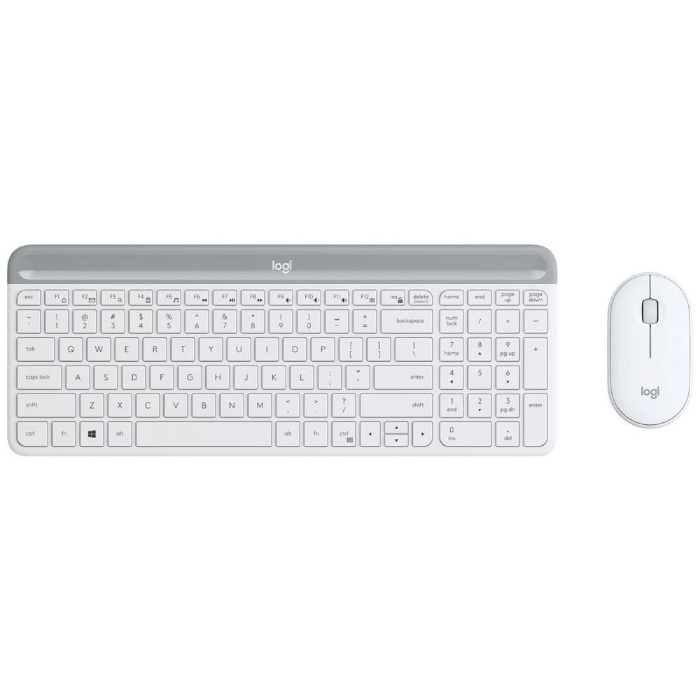 1 Logitech MK470 Wireless Mouse and Keyboard Combo White, 1 of 8
