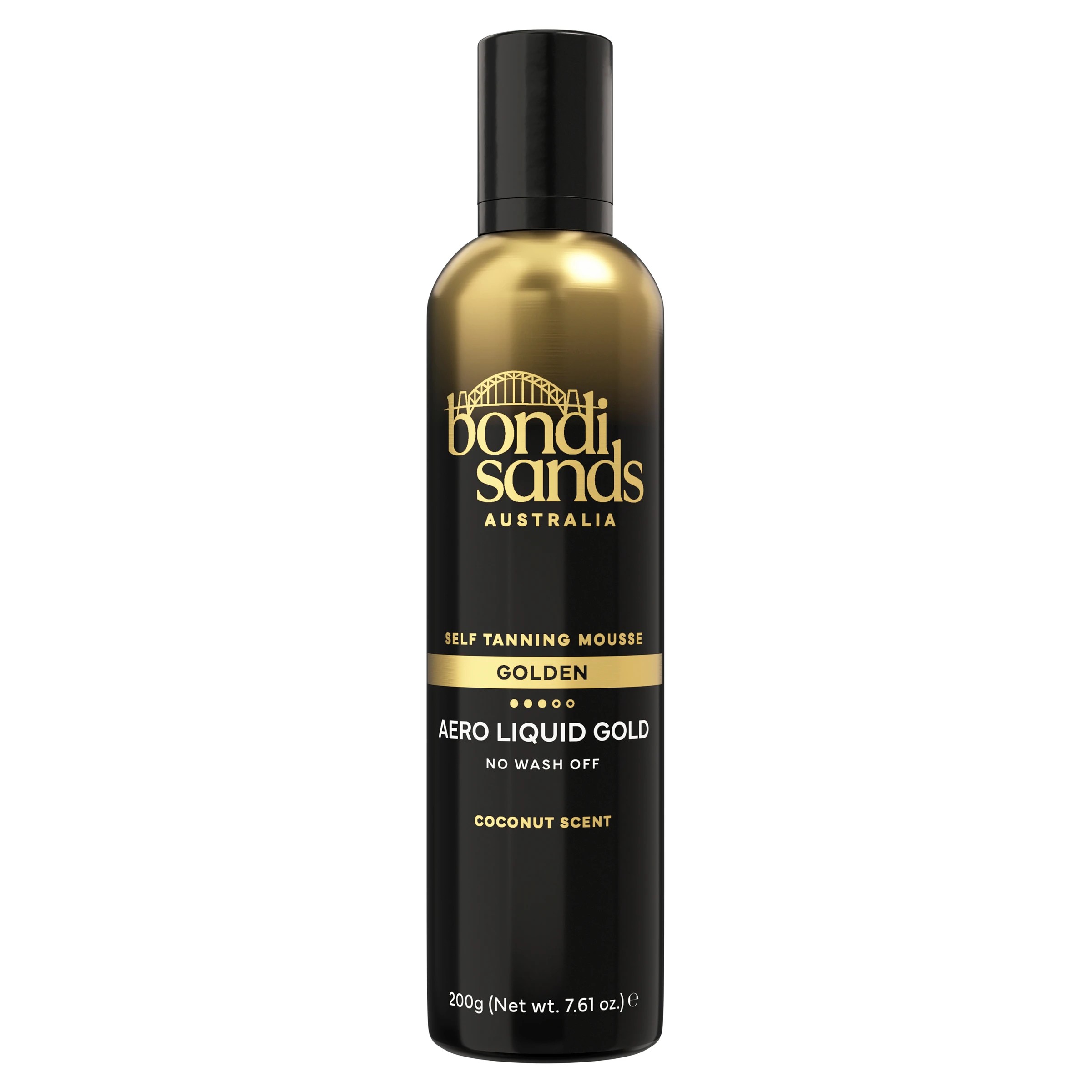 1 Bondi Sands Aero Aerated Self Tanning Foam Liquid 225ml - Coconut Scent - Gold, 1 of 2