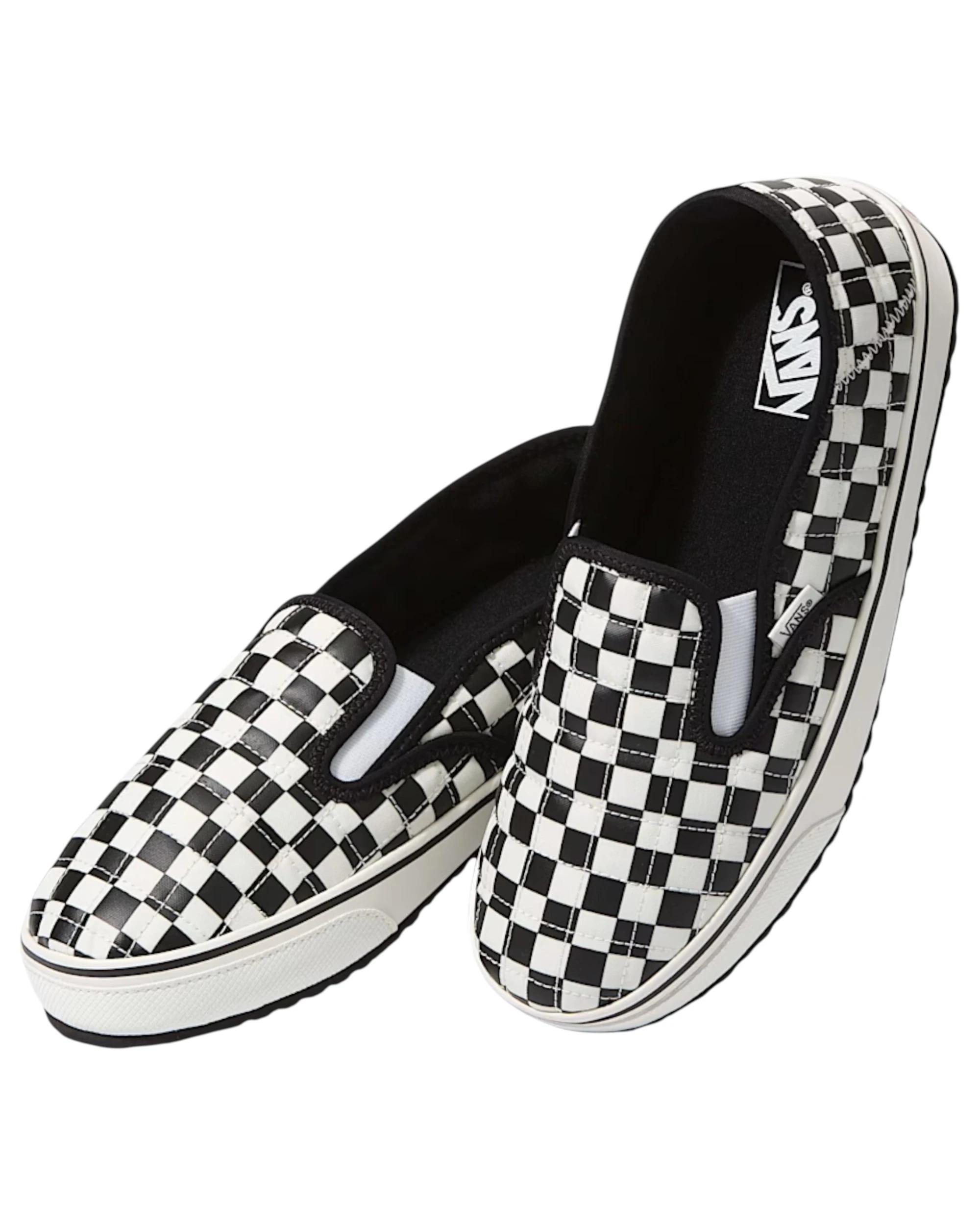 5 Vans Mens Slip-Er 2 Checkerboard Black/ White Shoes Black/white, 5 of 5