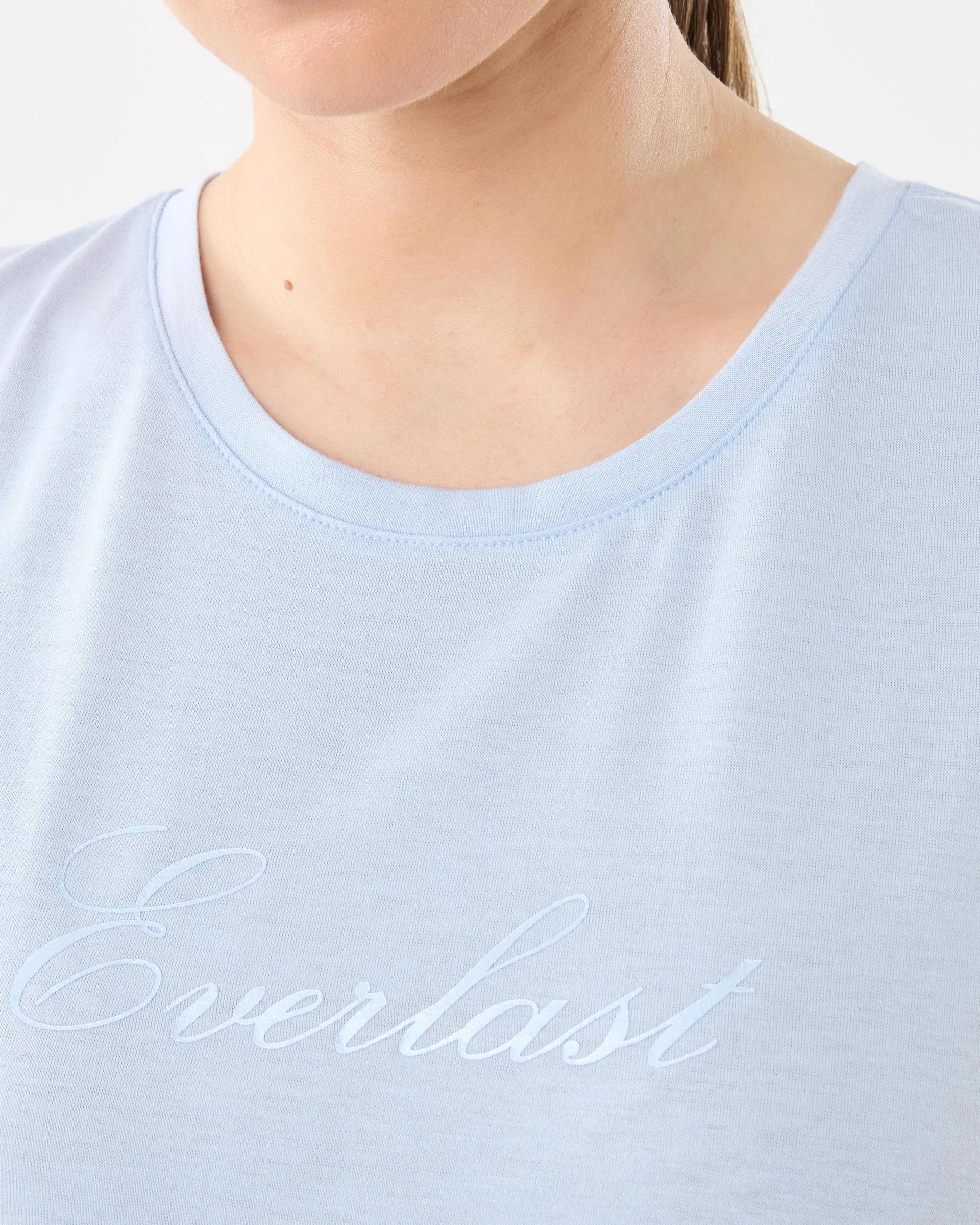 5 Everlast Womens Twist Back Tank Powder Blu, 5 of 7