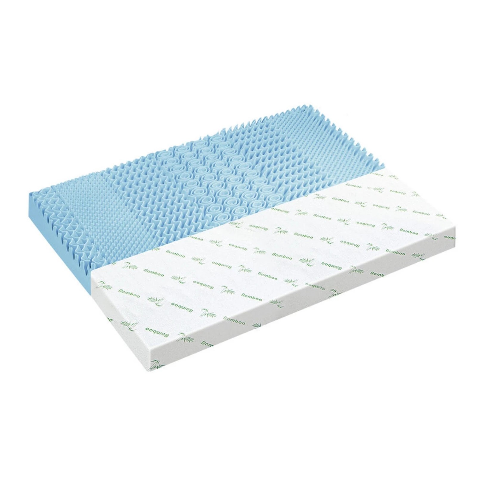 1 Starry Eucalypt Memory Foam Mattress Topper 7-Zone 8cm - King Bed, 1 of 5