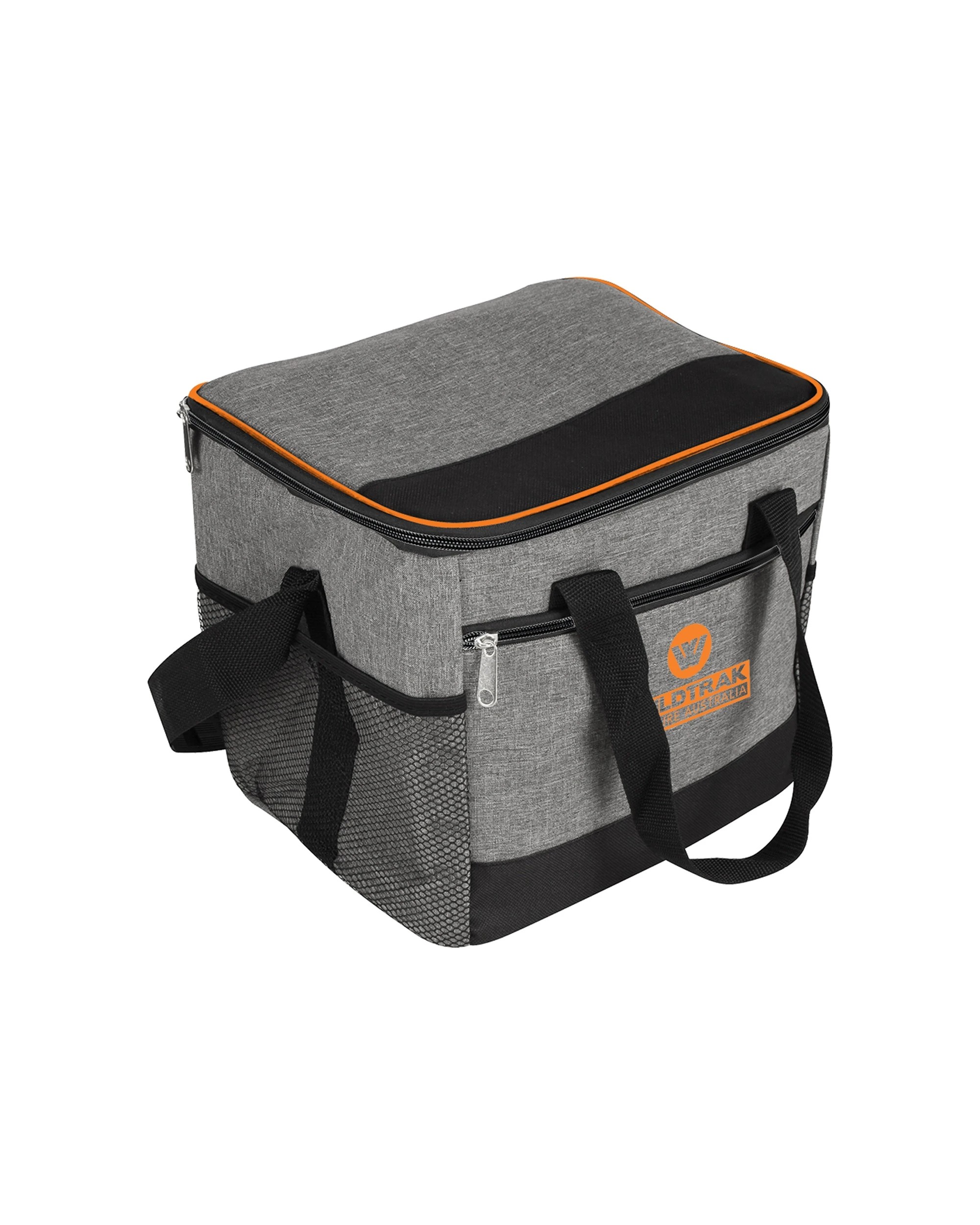 1 Wildtrak 18-Can Camping Cooler 15L Bag Insulated Adjustable Strap 600D Oxford - Grey, 1 of 2