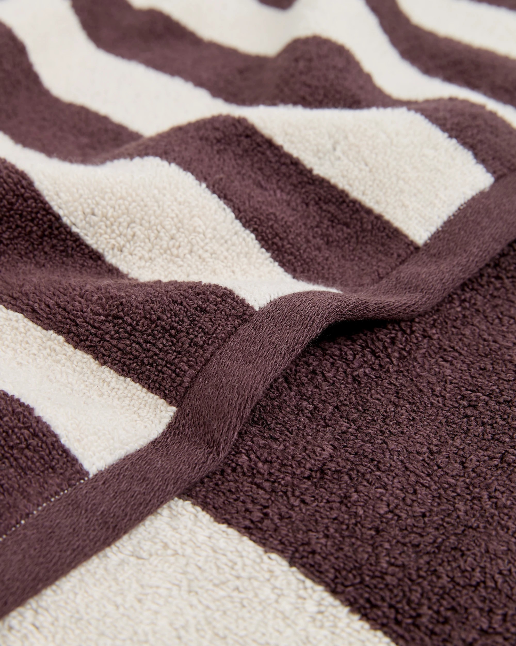 2 Target Rayne Australian Cotton Stripe Bath Towel - Brown, 2 of 3