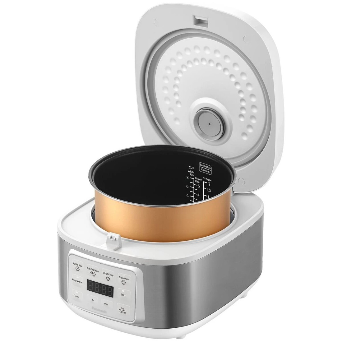 2 Panasonic 8 Cup Rice Cooker - White, 2 of 5