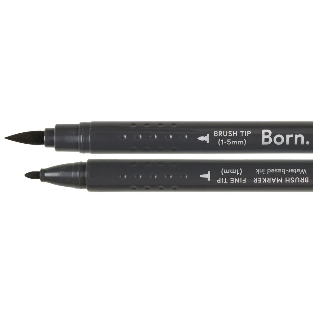 2 Born Professional Brush Dual-Tip Marker Chocolate 899, 2 of 4