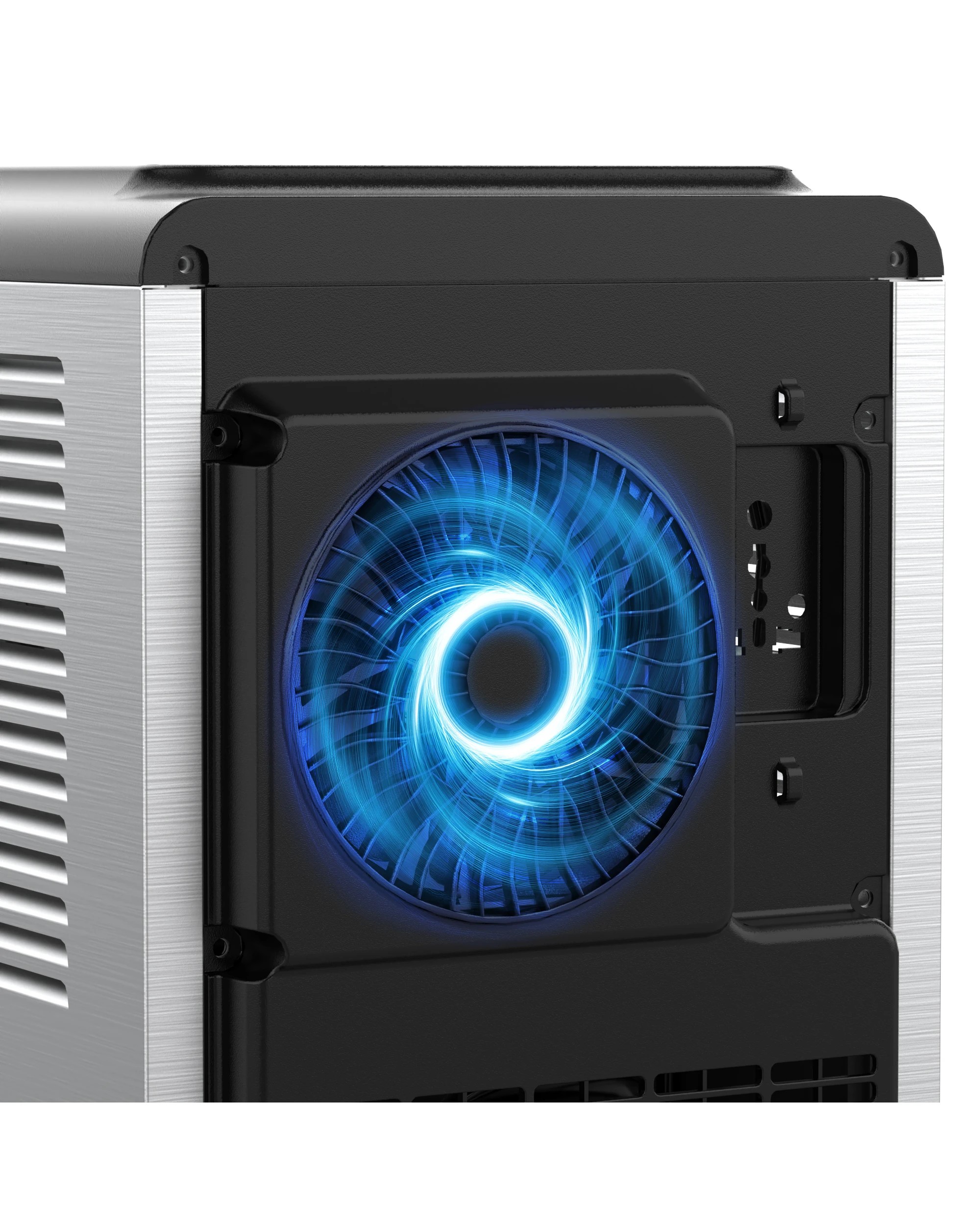 4 Advwin Crescent Ice Maker, 12kg/day Countertop Ice Machine With Adjustable Ice Thickness, 15-min Cycle Ice Maker, 4 of 7