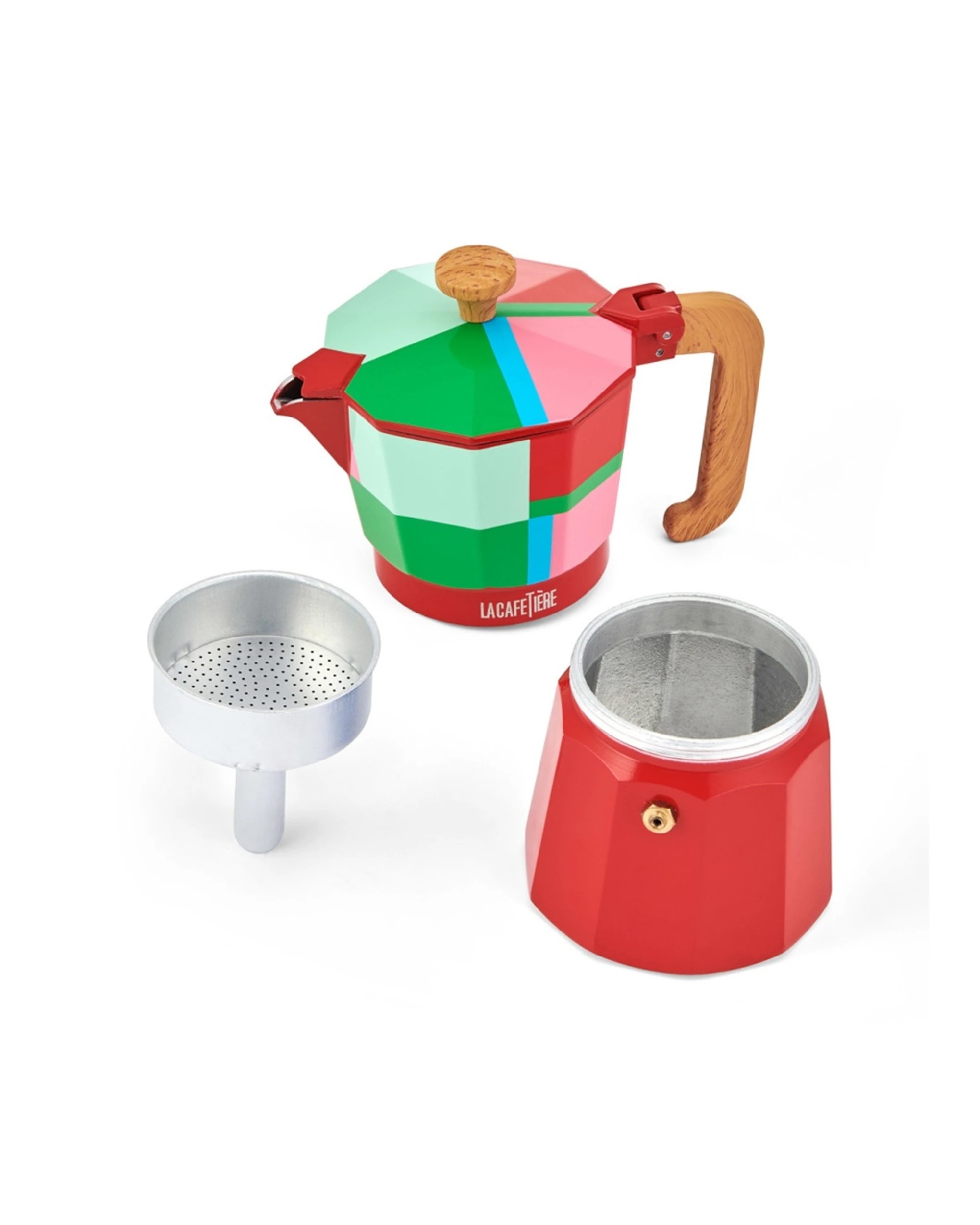 3 La Cafetiere Utopian Lines Venice Stovetop Espresso Coffee Maker 290ml - Multi, 3 of 7
