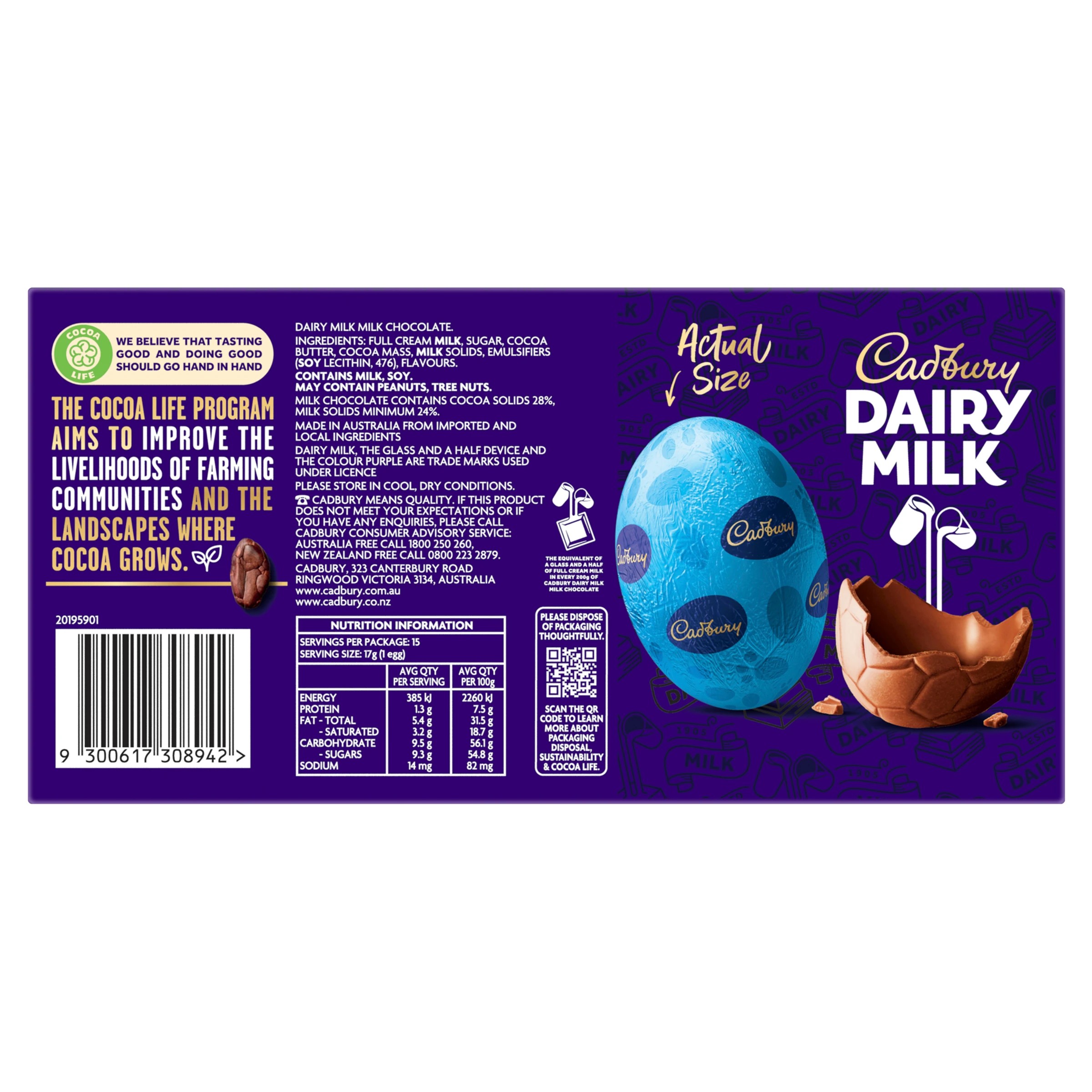 3 Cadbury Dairy Milk 15 Pack Hollow Easter Eggs 255g, 3 of 4