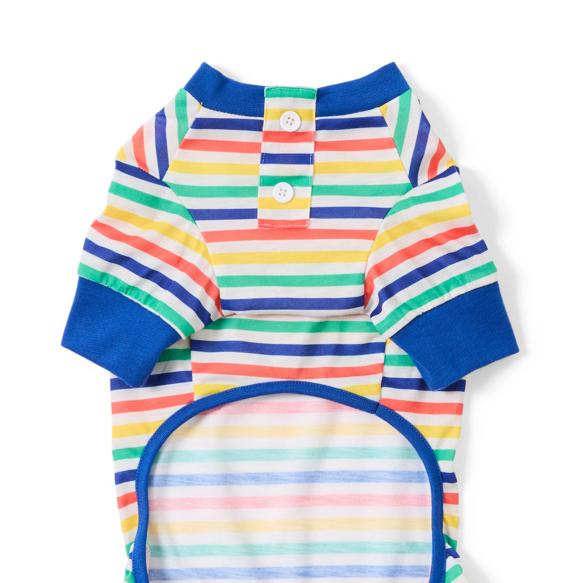 7 Pet Stripe Pyjamas - Medium, Blue, 7 of 9