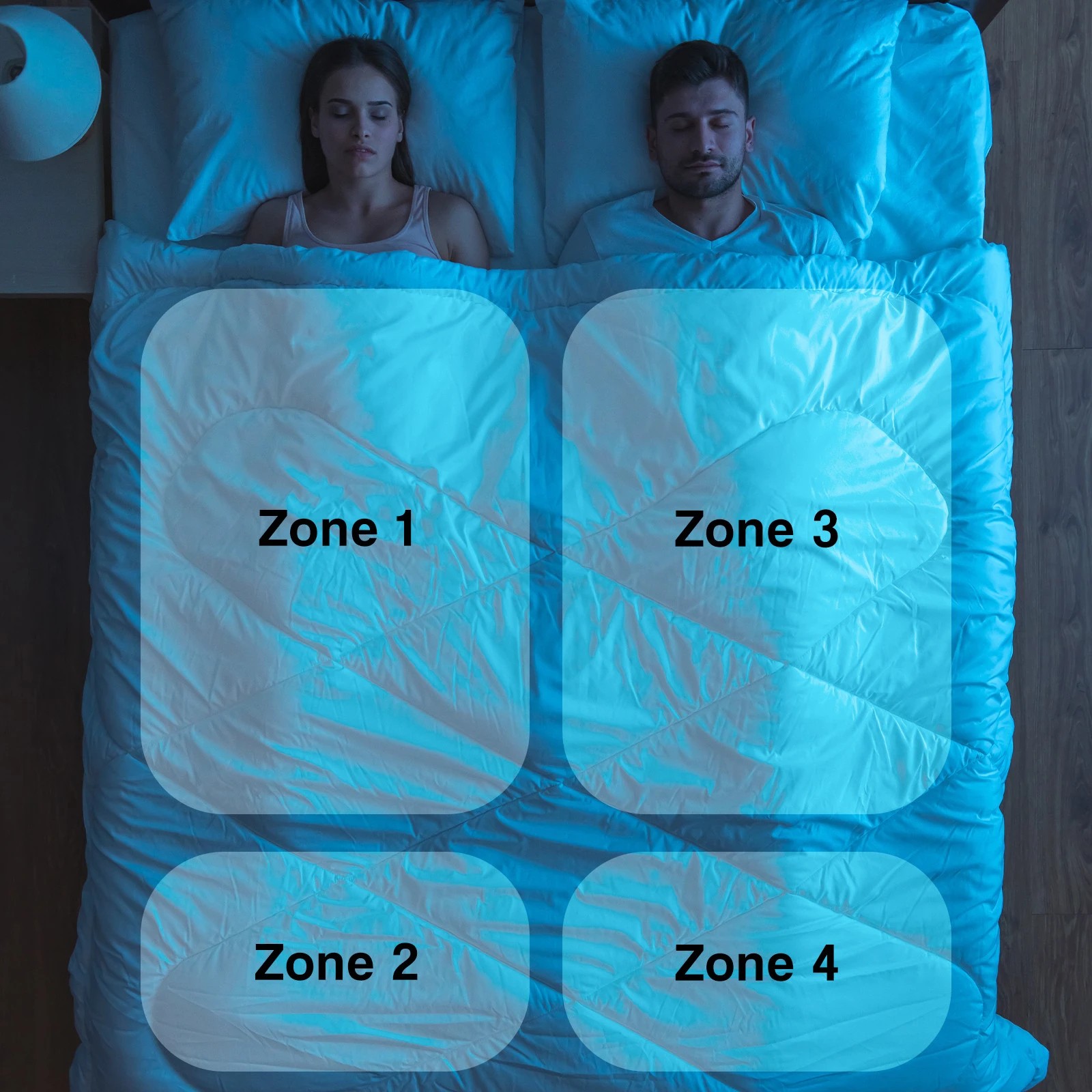 3 Royal Comfort Thermolux Elite Electric Blanket Multi-Zone Fully Fitted - King Bed - White, 3 of 7