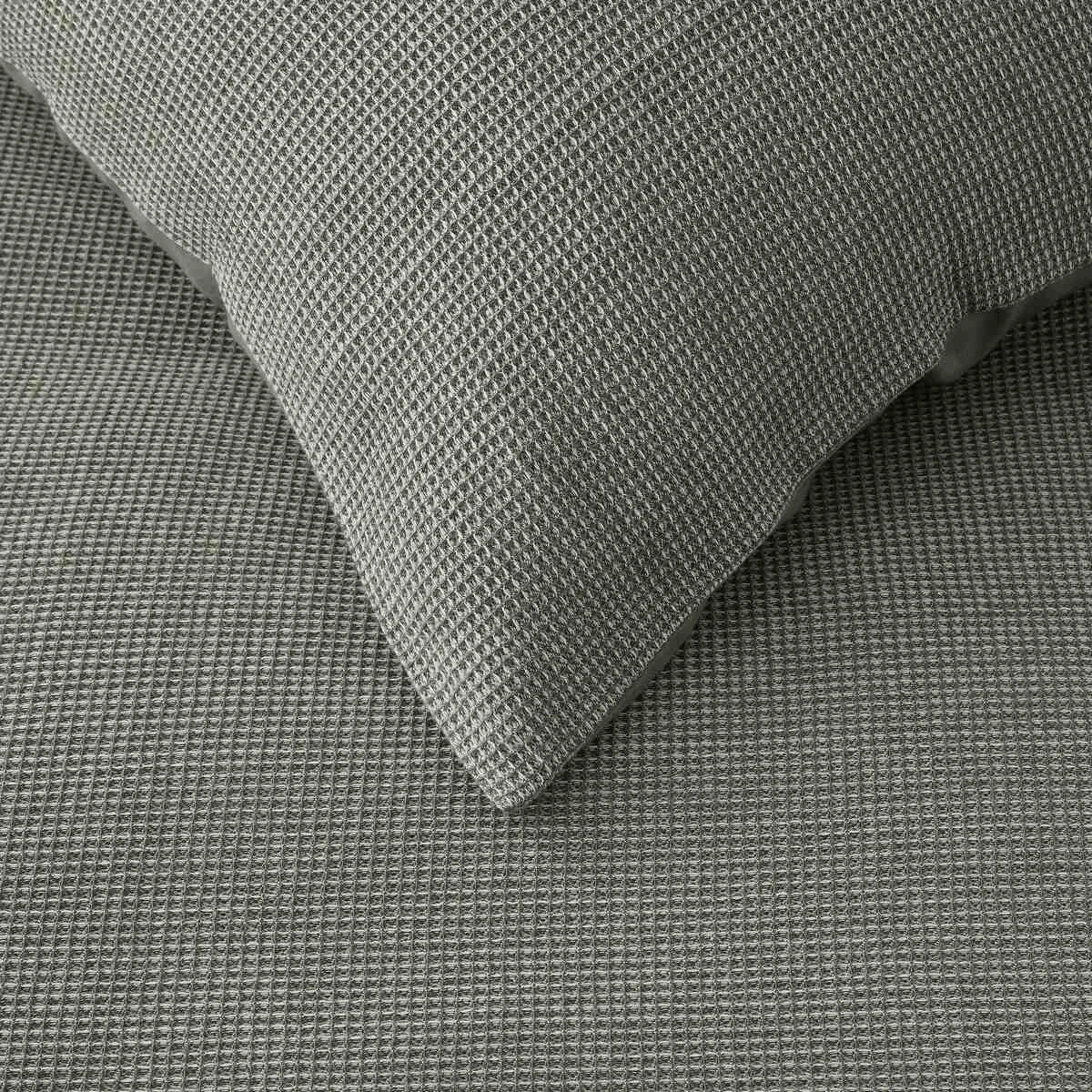 4 Waffle Micro Cotton Quilt Cover Set - Queen Bed, Forest, 4 of 6