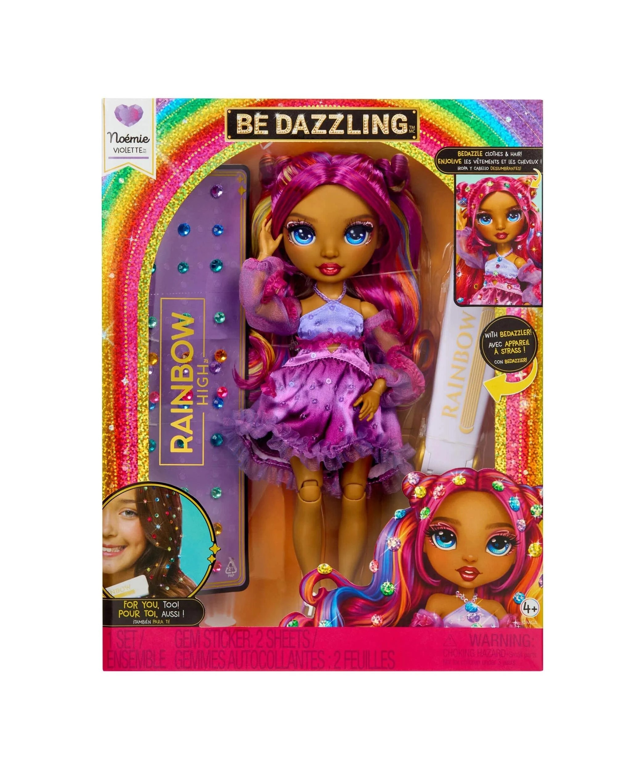 1 Rainbow High Be Dazzling Noemie Violette Fashion Doll - Purple, 1 of 7