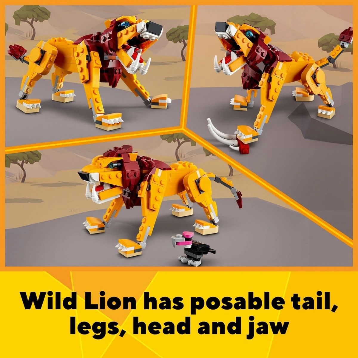 7 LEGO Creator Wild Lion 31112, 7 of 8
