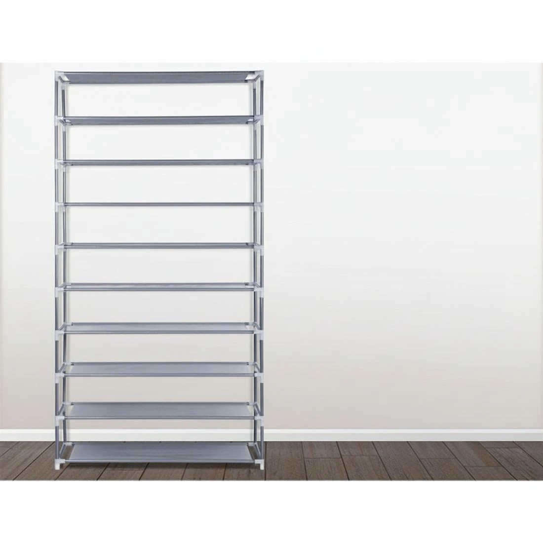 7 Artiss Shoe Rack Cabinet Stackable 10-Tier Durable Space Saving Modern Decor Easy Assembly Sturdy Versatile - Silver, 7 of 8