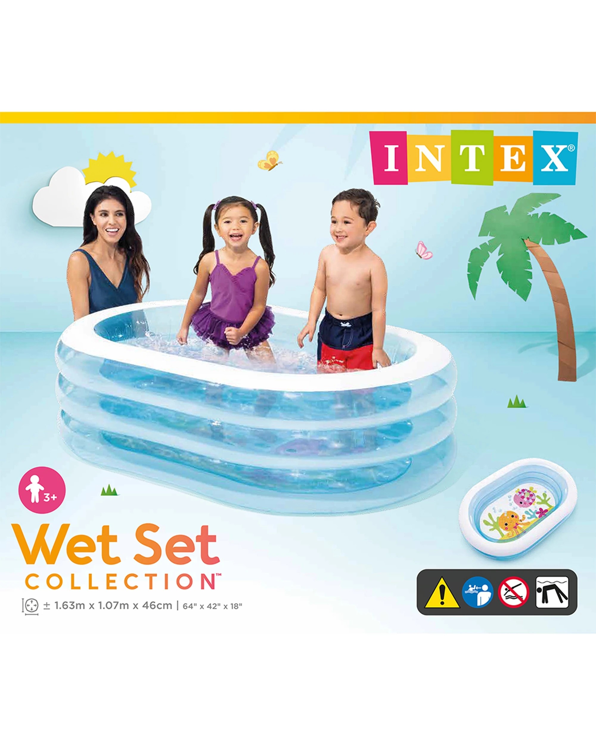 4 Intex My Sea Friends Kids Inflatable Swimming Pool - Multi, 4 of 4