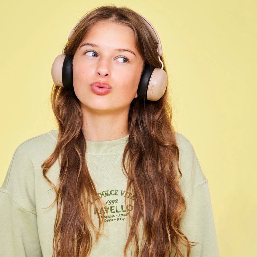 2 Kreafunk Kids Buzz Bluetooth Headphones W/ Anc - Ivory Sand - Beige, 2 of 4
